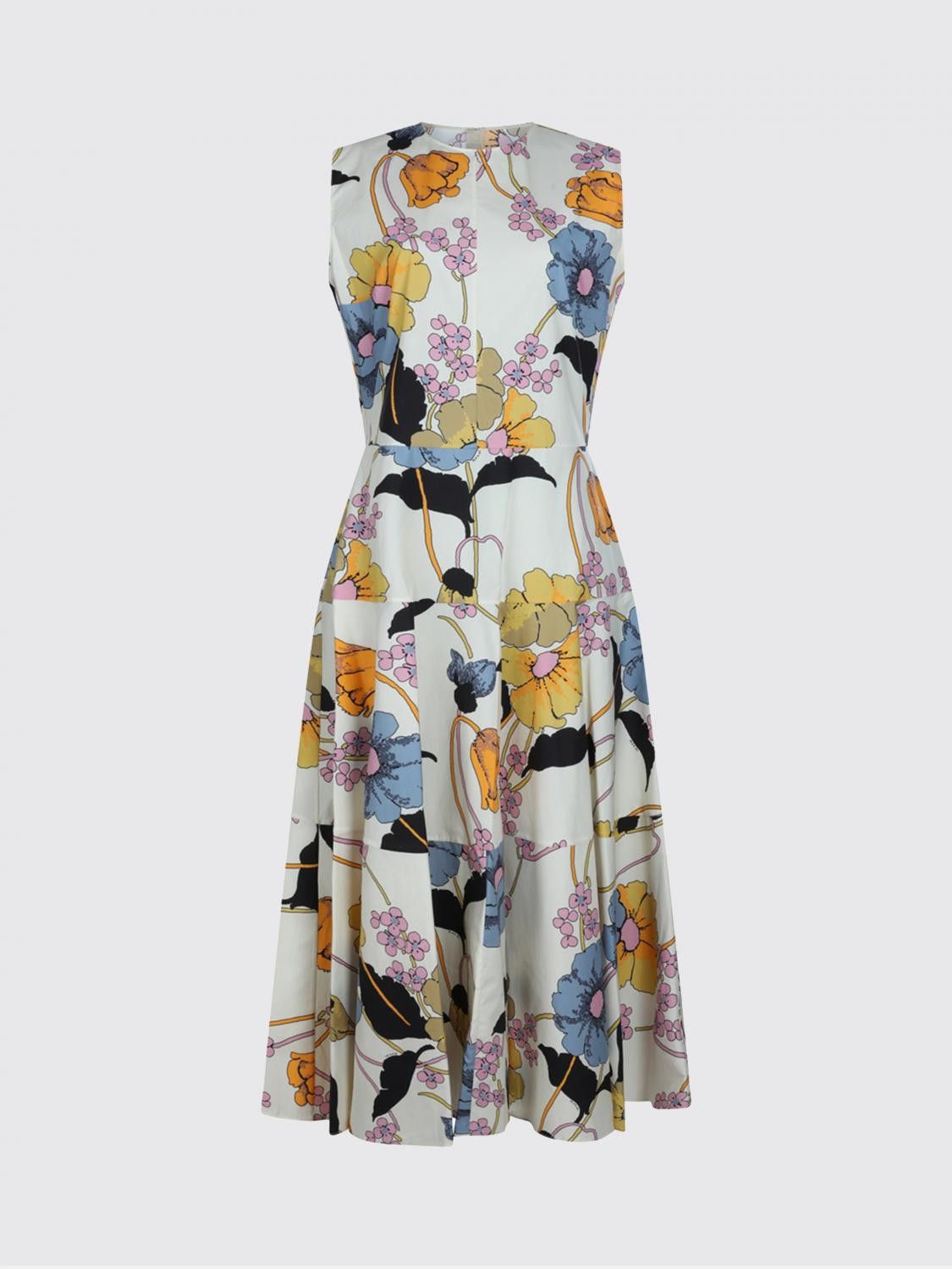Marni Marni Dress Woman Yellow Cream Size L / US 10 / IT 46 - 2 Thumbnail