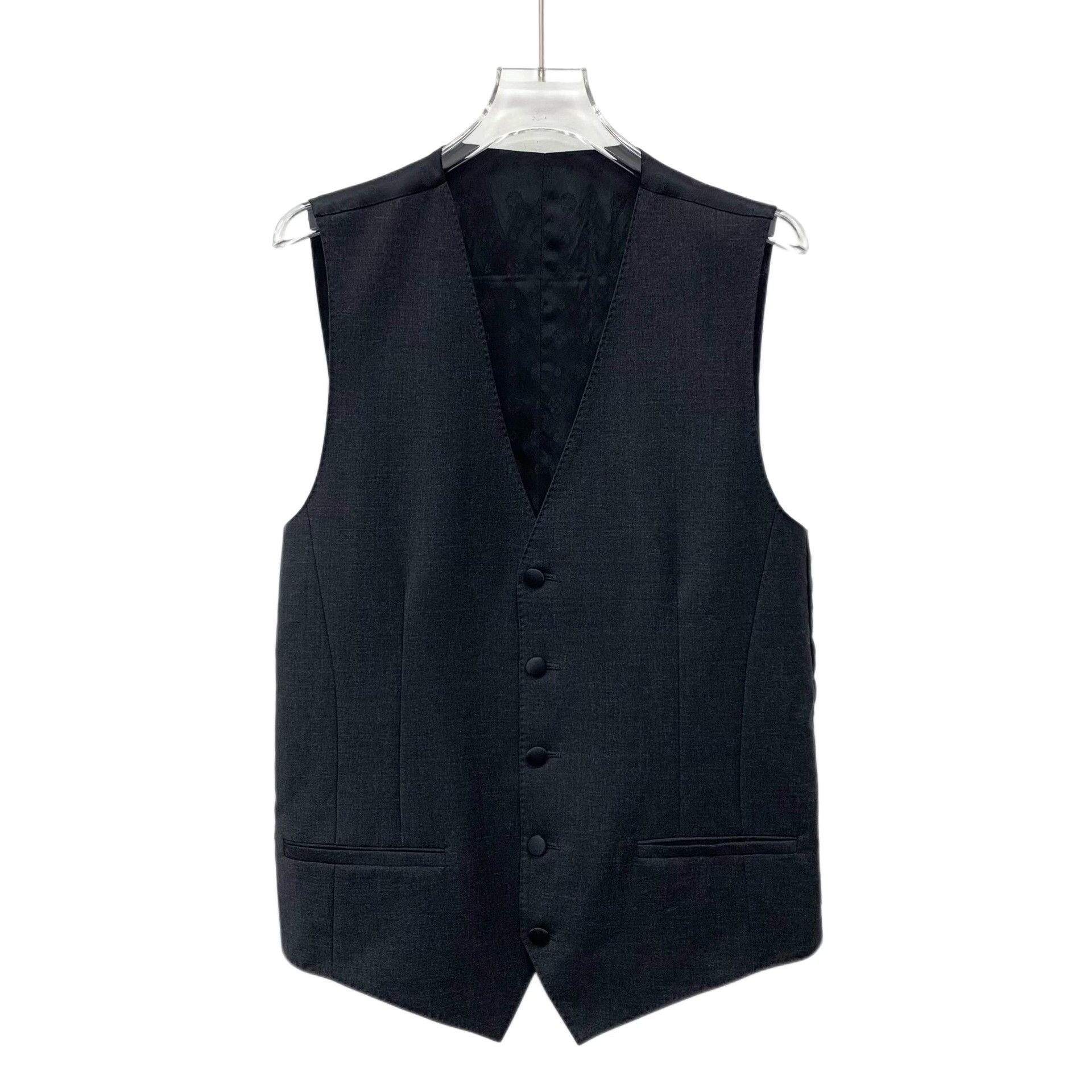 Dolce & Gabbana Dolce & Gabbana Wool V-Neck Vest 34R Size 34R - 2 Thumbnail