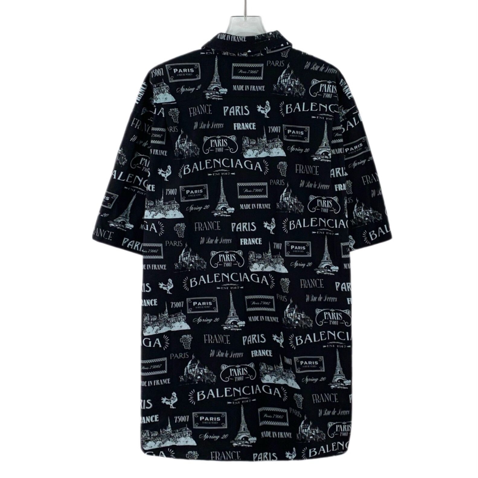 Balenciaga Balenciaga Paris Graffiti Short Sleeve Shirt 41 Size US L / EU 52-54 / 3 - 3 Thumbnail