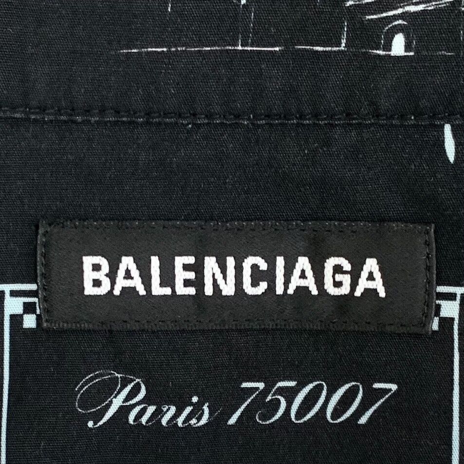 Balenciaga Balenciaga Paris Graffiti Short Sleeve Shirt 41 Size US L / EU 52-54 / 3 - 6 Thumbnail