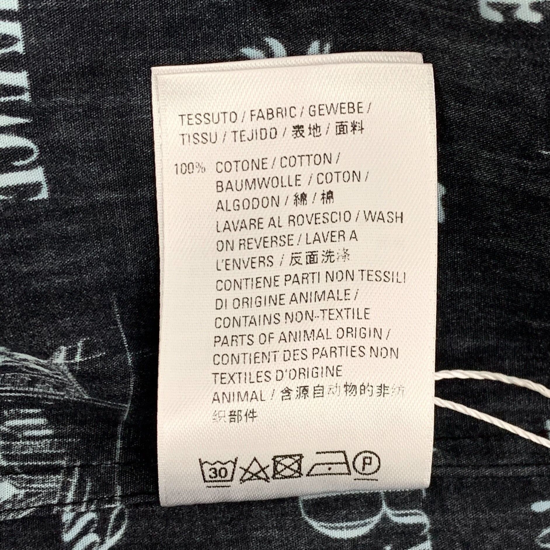 Balenciaga Balenciaga Paris Graffiti Short Sleeve Shirt 41 Size US L / EU 52-54 / 3 - 8 Thumbnail