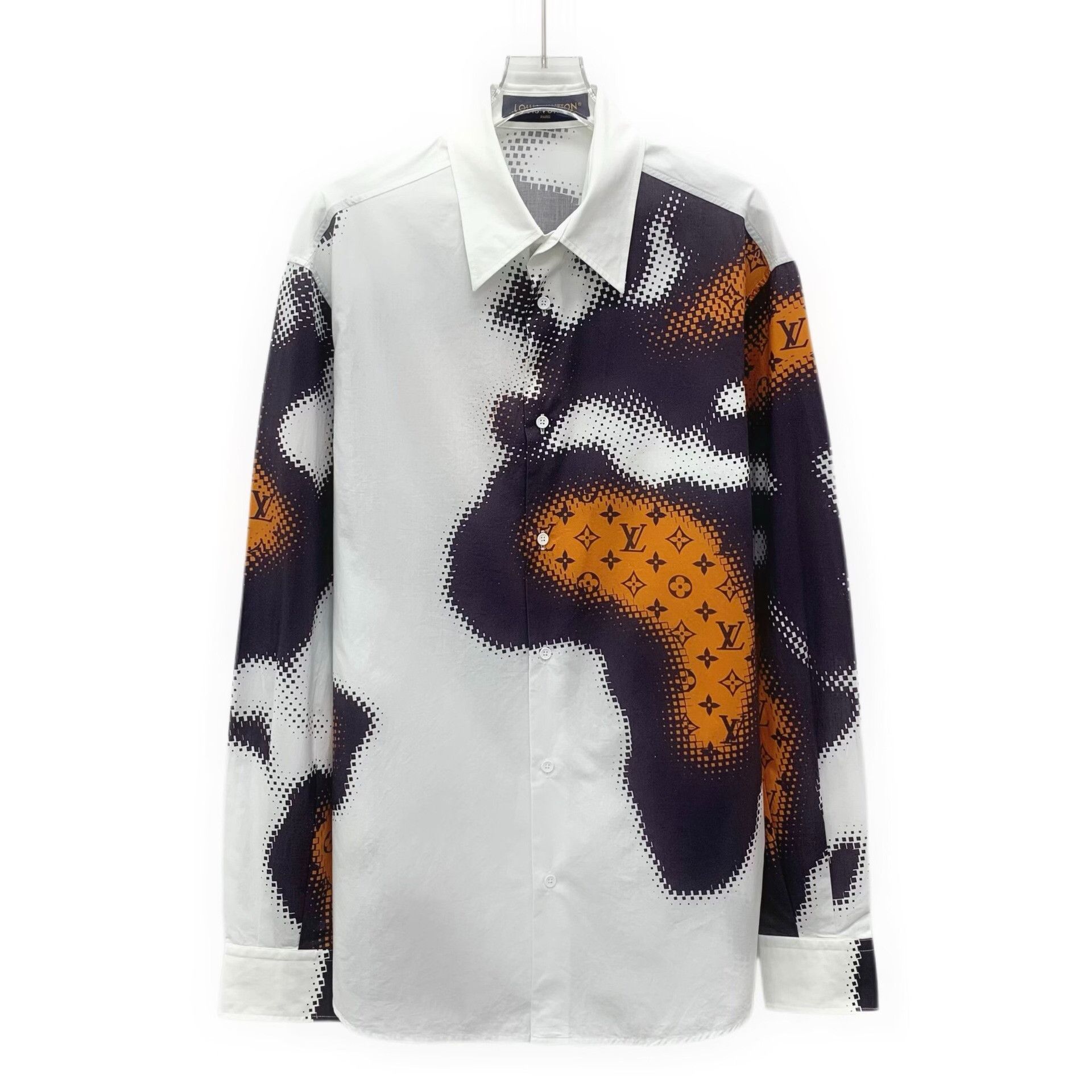 Louis Vuitton Louis Vuitton Monogram Pixel Long Sleeve Shirt Size M Size US M / EU 48-50 / 2 - 2 Thumbnail