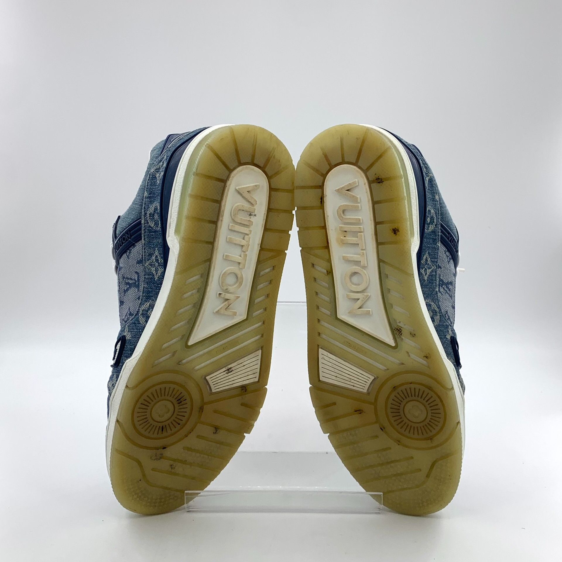 Louis Vuitton Louis Vuitton Monogram Denim Trainer Sneakers 8 Size US 9 / EU 42 - 6 Thumbnail