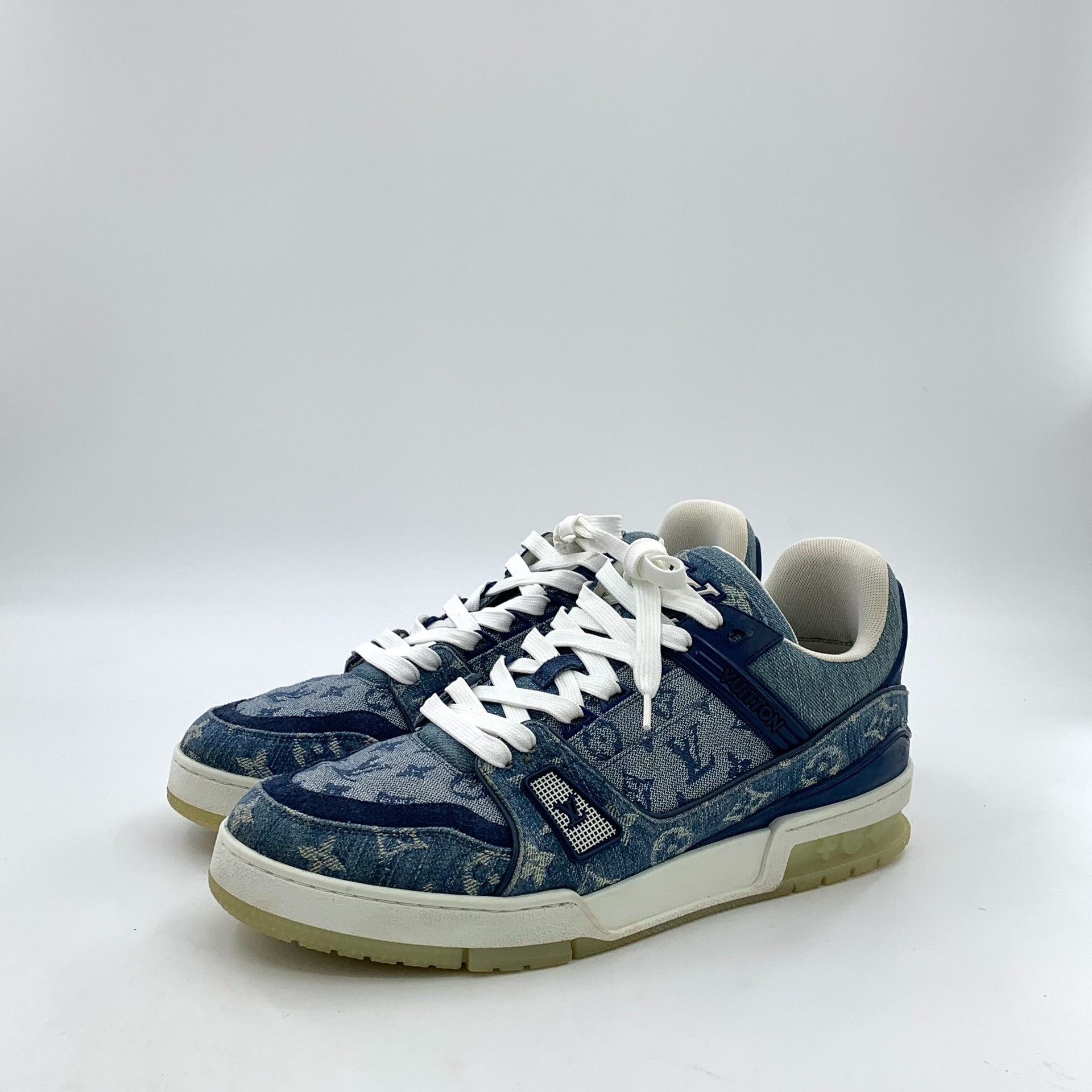 Louis Vuitton Louis Vuitton Monogram Denim Trainer Sneakers 8 Size US 9 / EU 42 - 2 Thumbnail