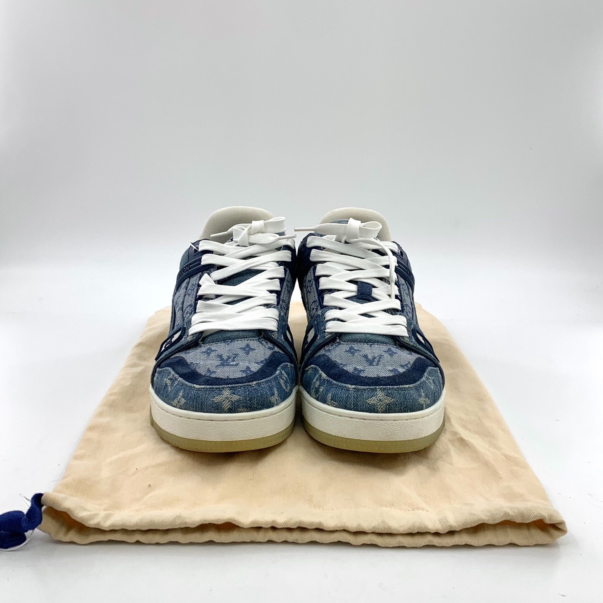 Louis Vuitton Louis Vuitton Monogram Denim Trainer Sneakers 8 Size US 9 / EU 42 - 9 Thumbnail