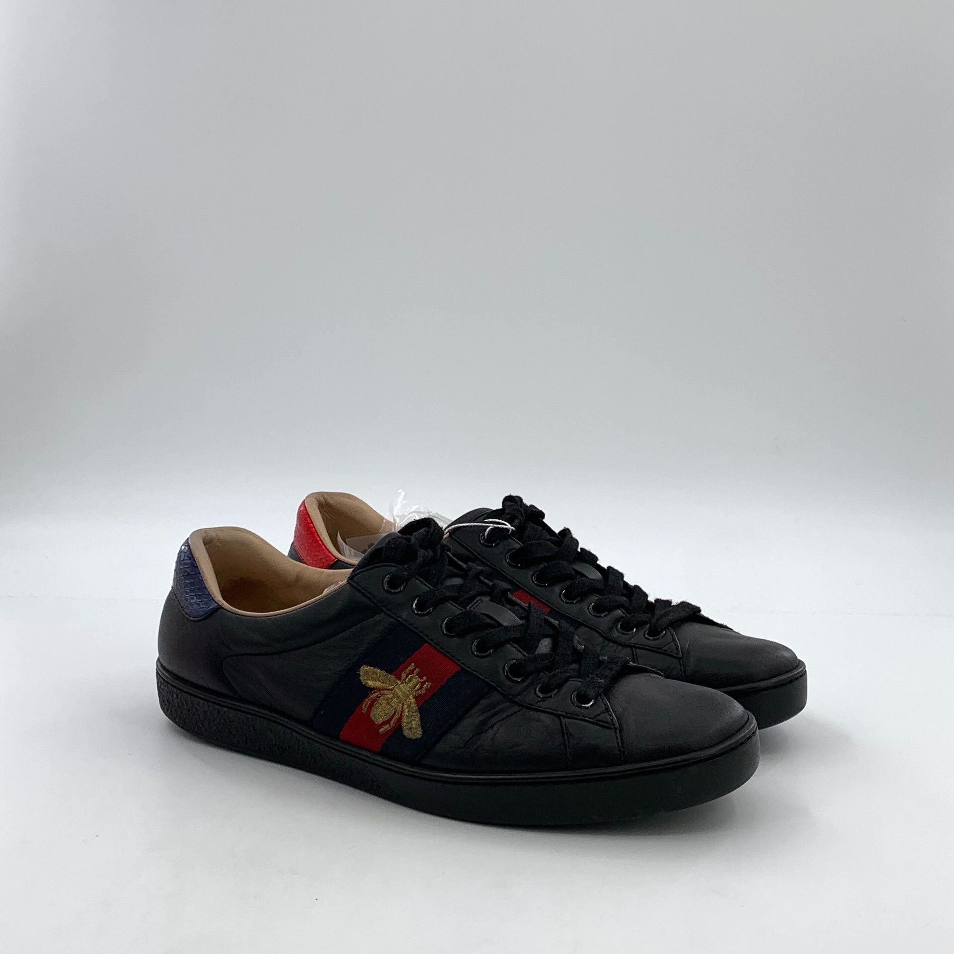 Gucci Gucci Bee Embroidered Ace Sneakers 40.5 Size US 7.5 / EU 40-41 - 3 Thumbnail