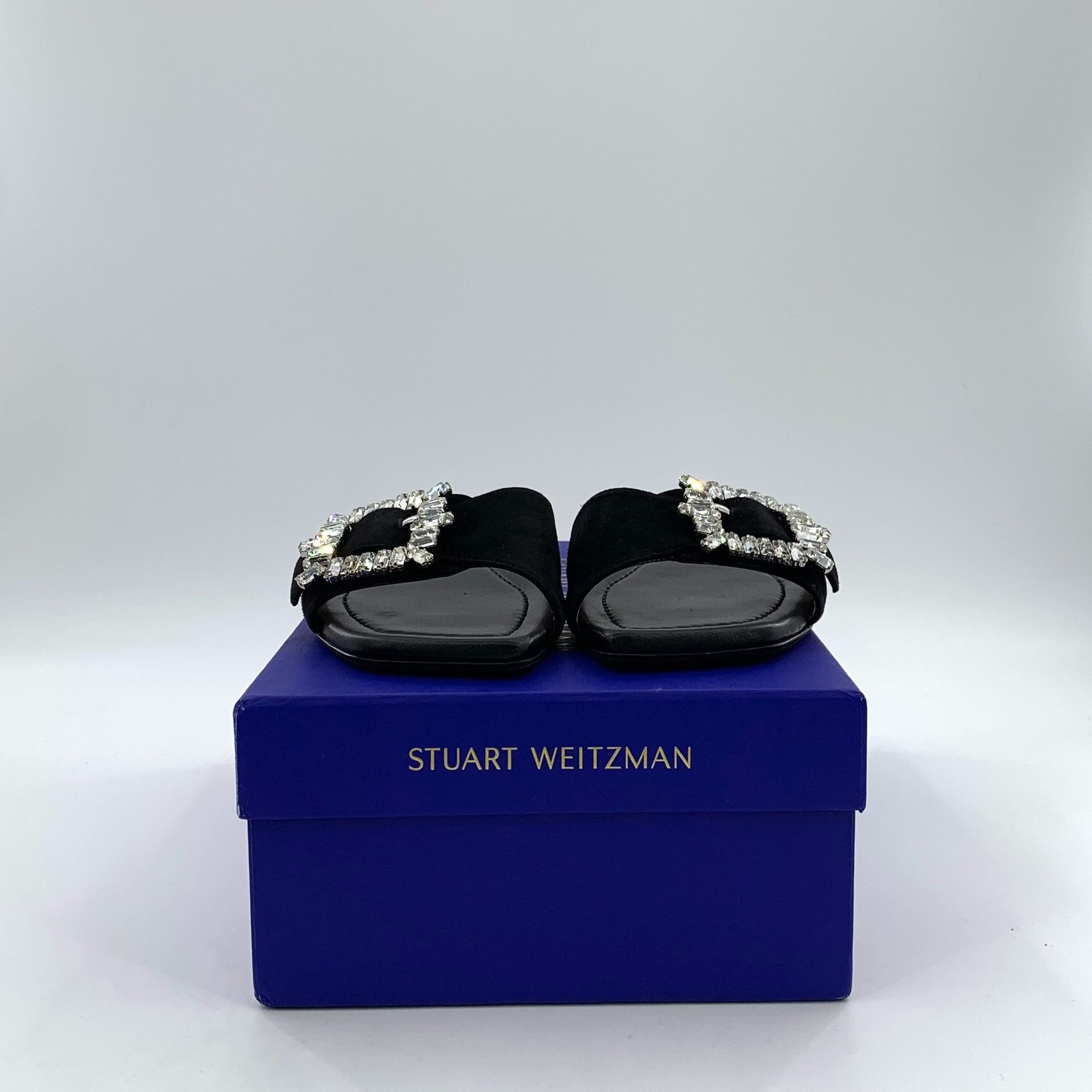 Stuart Weitzman Stuart Weitzman Crystal Buckle Slides Size 37 Size US 7 / IT 37 - 10 Thumbnail