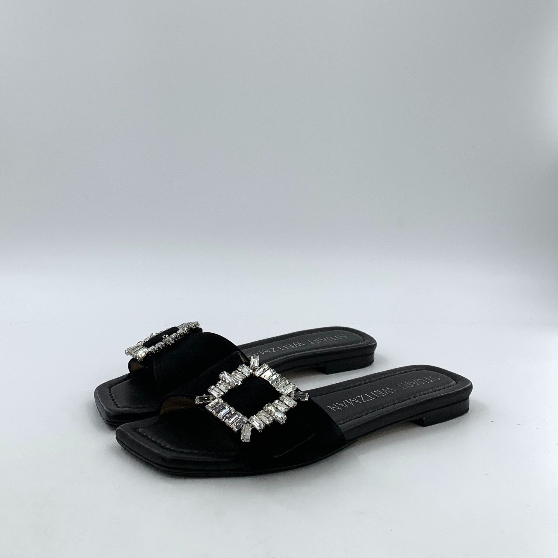 Stuart Weitzman Stuart Weitzman Crystal Buckle Slides Size 37 Size US 7 / IT 37 - 2 Thumbnail