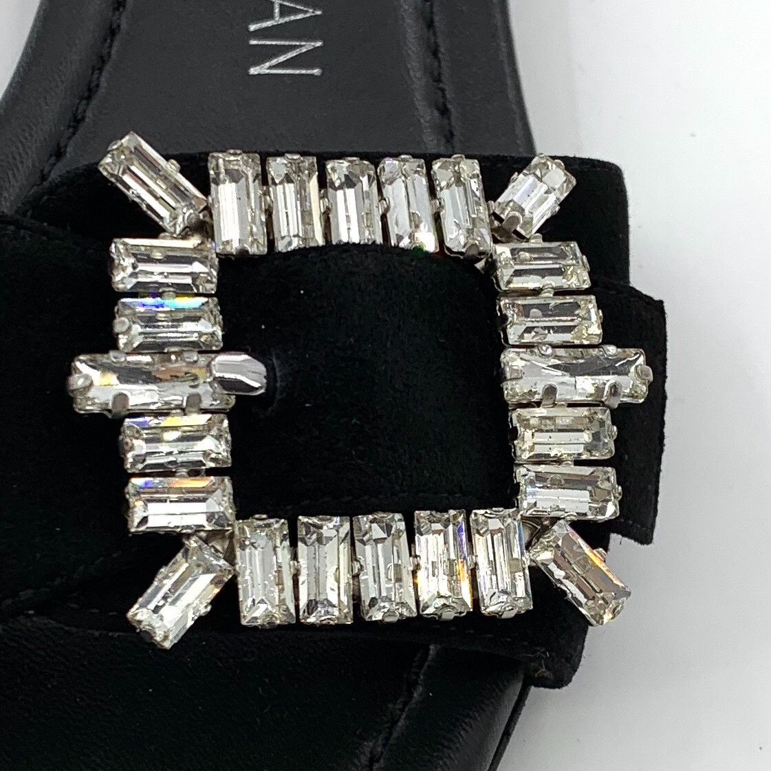 Stuart Weitzman Stuart Weitzman Crystal Buckle Slides Size 37 Size US 7 / IT 37 - 7 Thumbnail