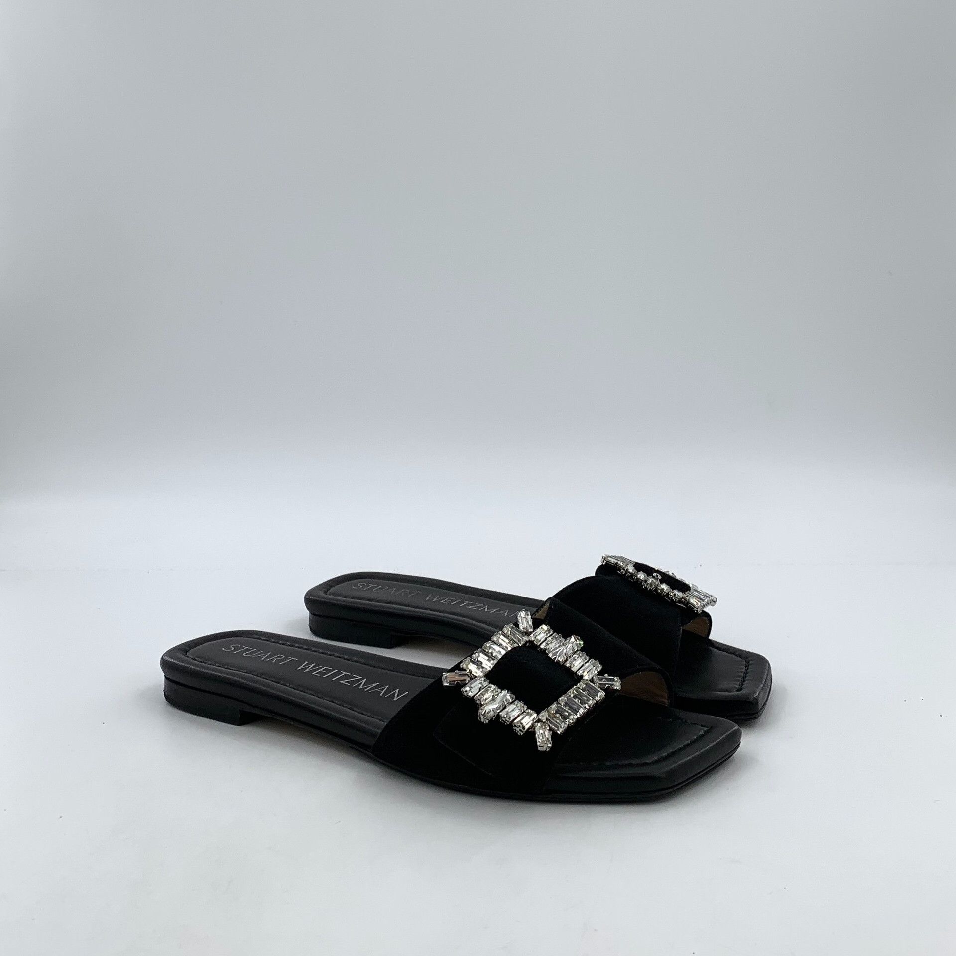Stuart Weitzman Stuart Weitzman Crystal Buckle Slides Size 37 Size US 7 / IT 37 - 3 Thumbnail