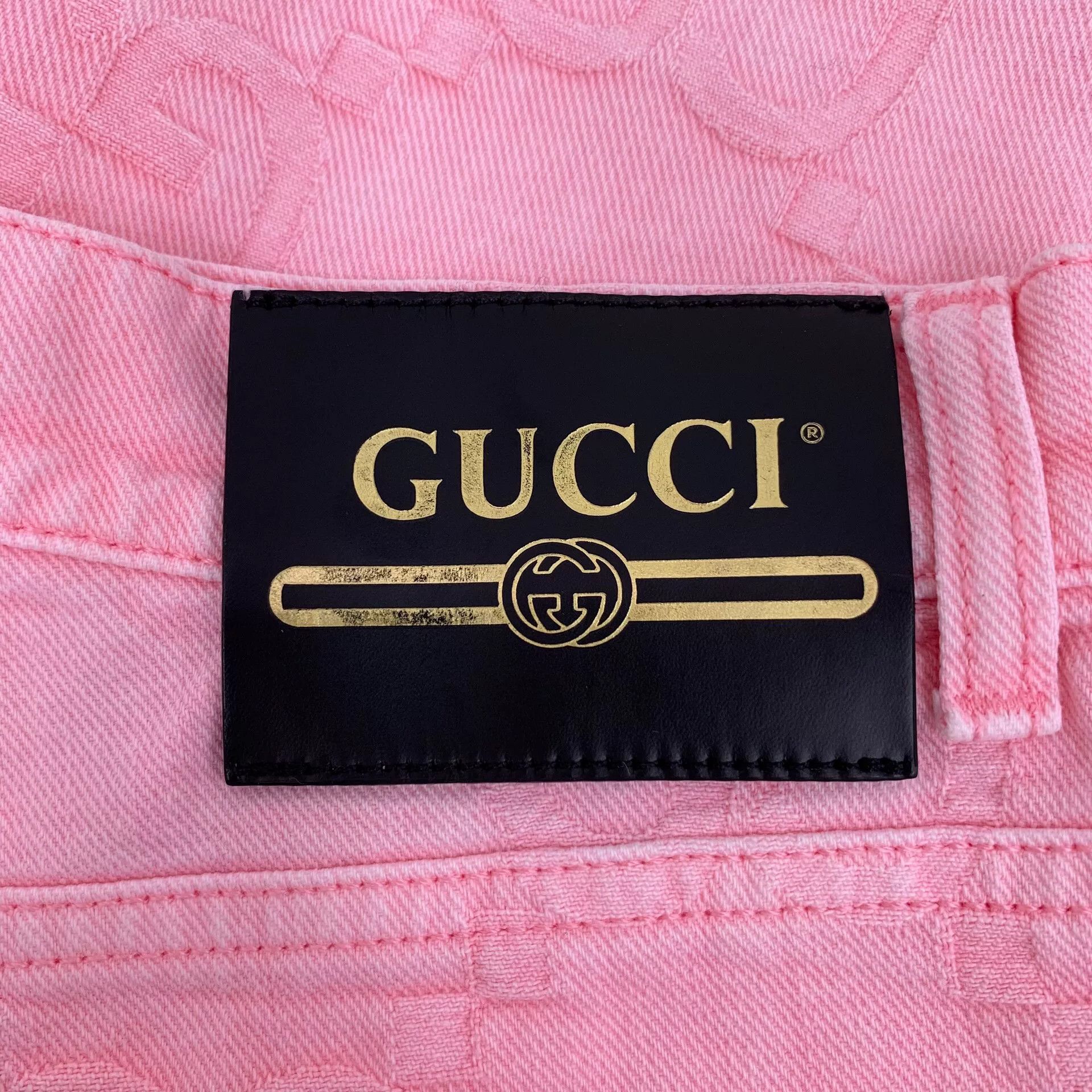Gucci Gucci Pink GG Jacquard Denim Shorts 28 Size US 28 / EU 44 - 6 Thumbnail