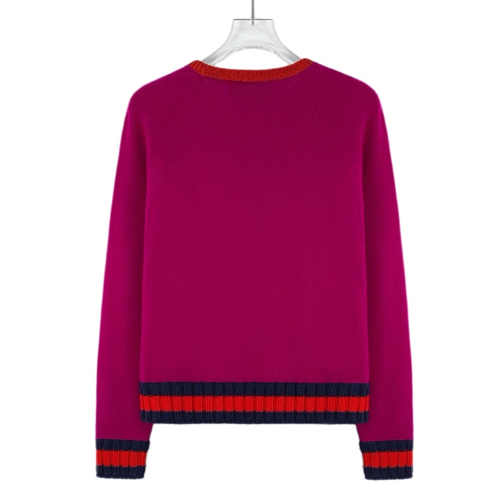 Gucci Gucci Strawberry Embellished Wool Sweater S Size S / US 4 / IT 40 - 3 Thumbnail