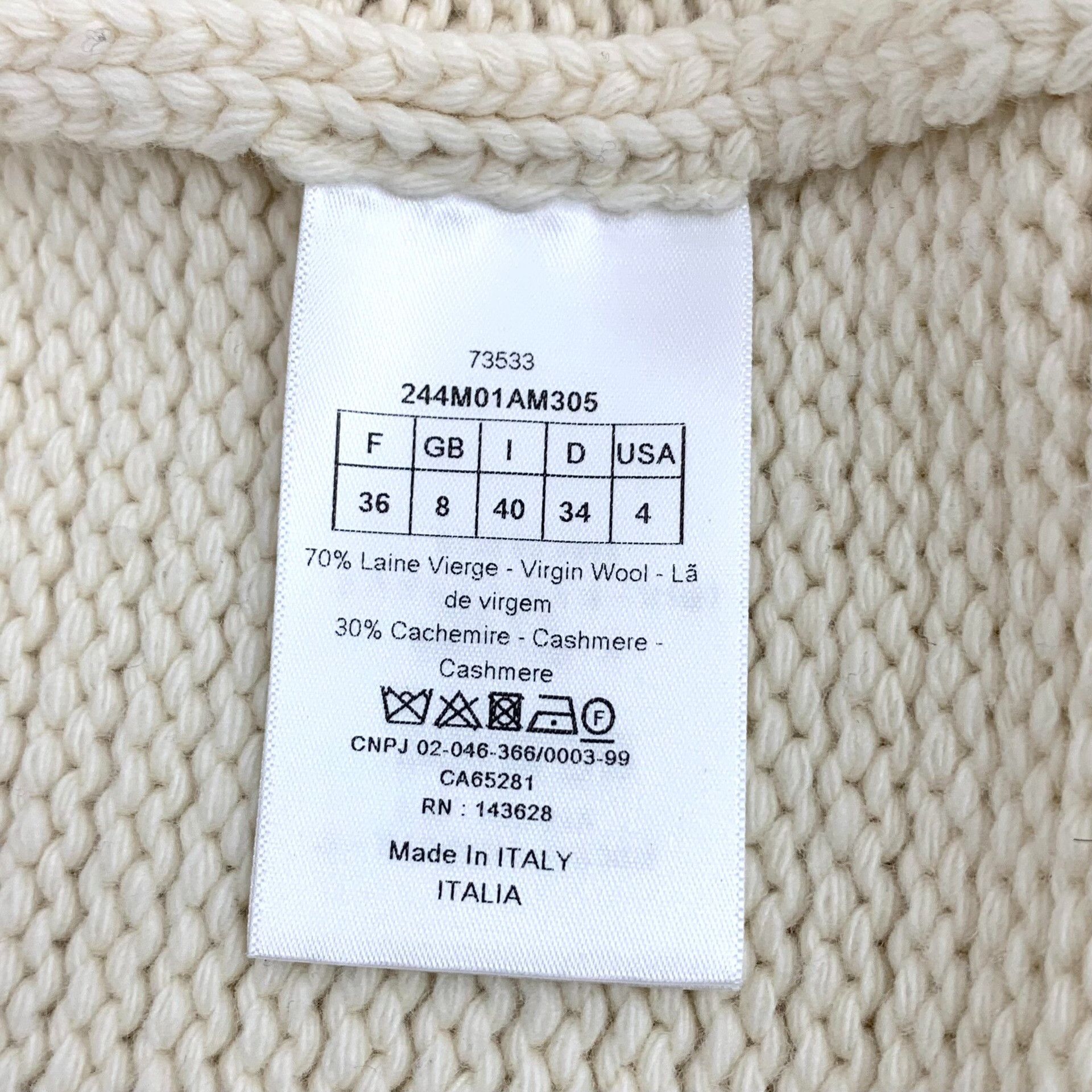 Dior Dior Wool Cashmere Toggle Cardigan 36 Size XS / US 0-2 / IT 36-38 - 8 Thumbnail