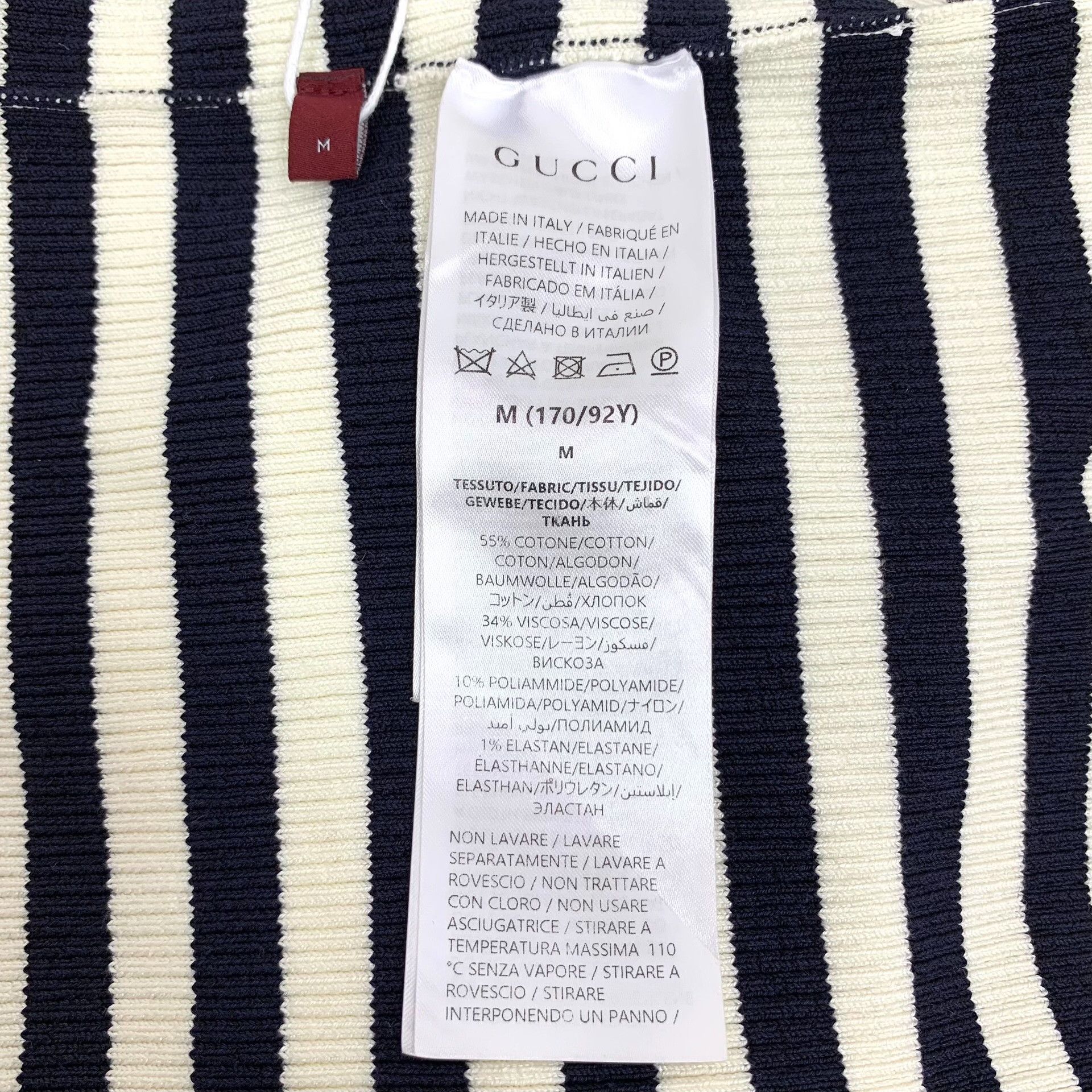 Gucci Gucci Striped Logo Knit Polo Size M Size M / US 6-8 / IT 42-44 - 8 Thumbnail