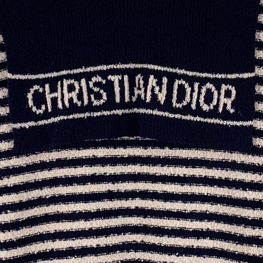 Dior Dior Striped Logo Sailor Collar Sweater FR 38 Size S / US 4 / IT 40 - 6 Thumbnail