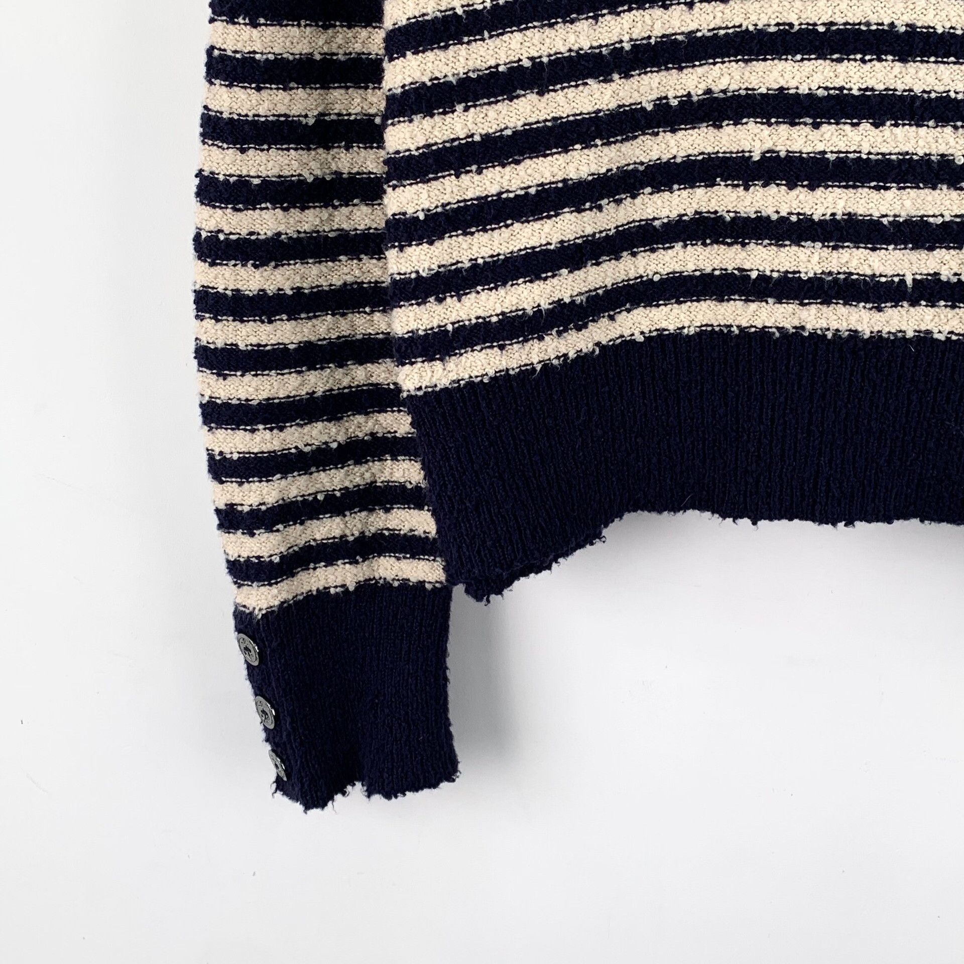 Dior Dior Striped Logo Sailor Collar Sweater FR 38 Size S / US 4 / IT 40 - 5 Thumbnail