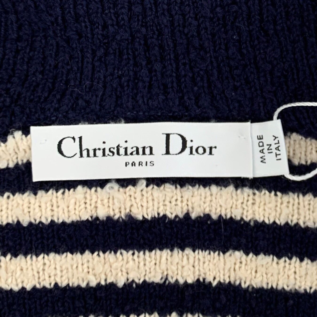 Dior Dior Striped Logo Sailor Collar Sweater FR 38 Size S / US 4 / IT 40 - 7 Thumbnail