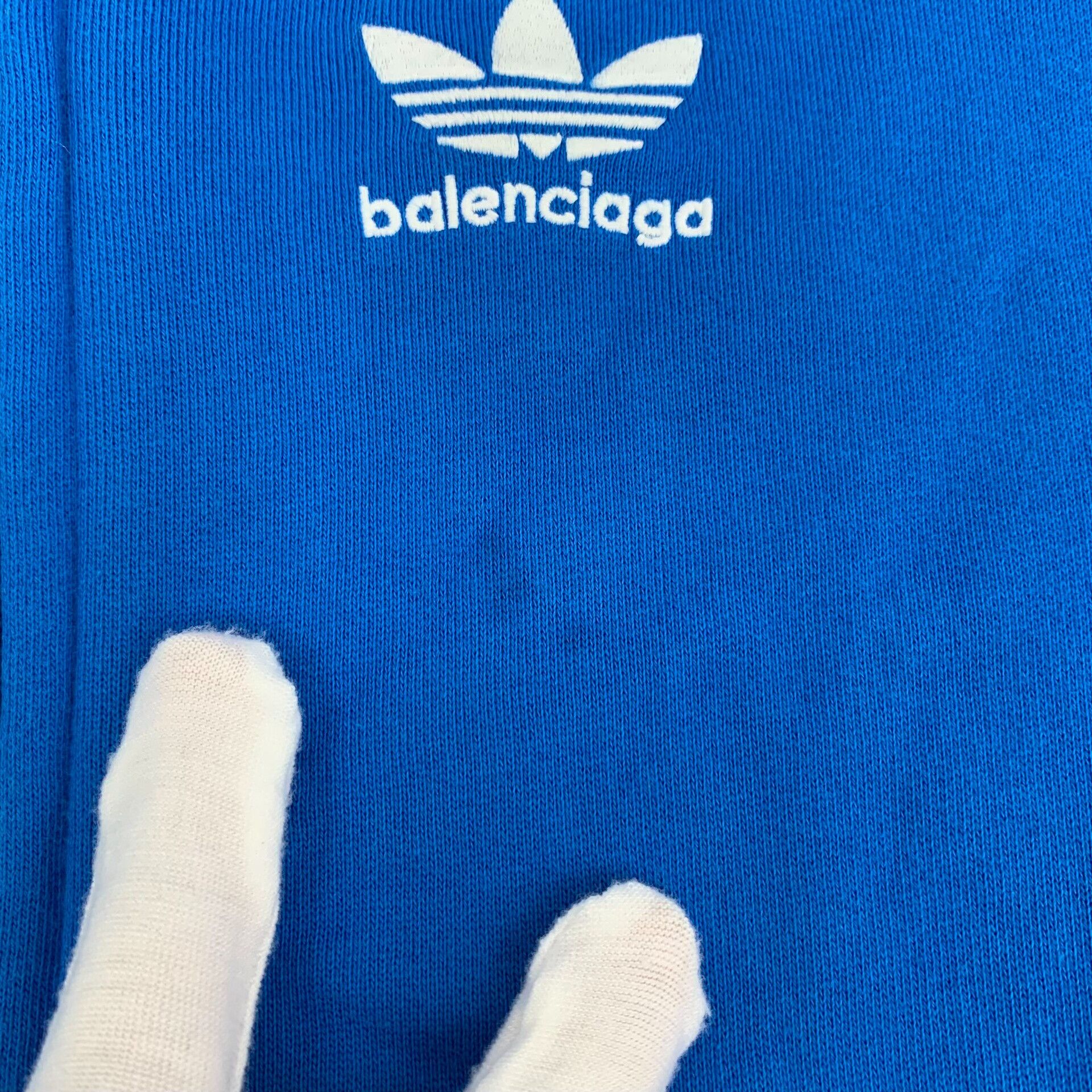 Adidas × Balenciaga Balenciaga x Adidas Blue Stripe Zip Hoodie 8 Size US XXS / EU 40 - 9 Thumbnail