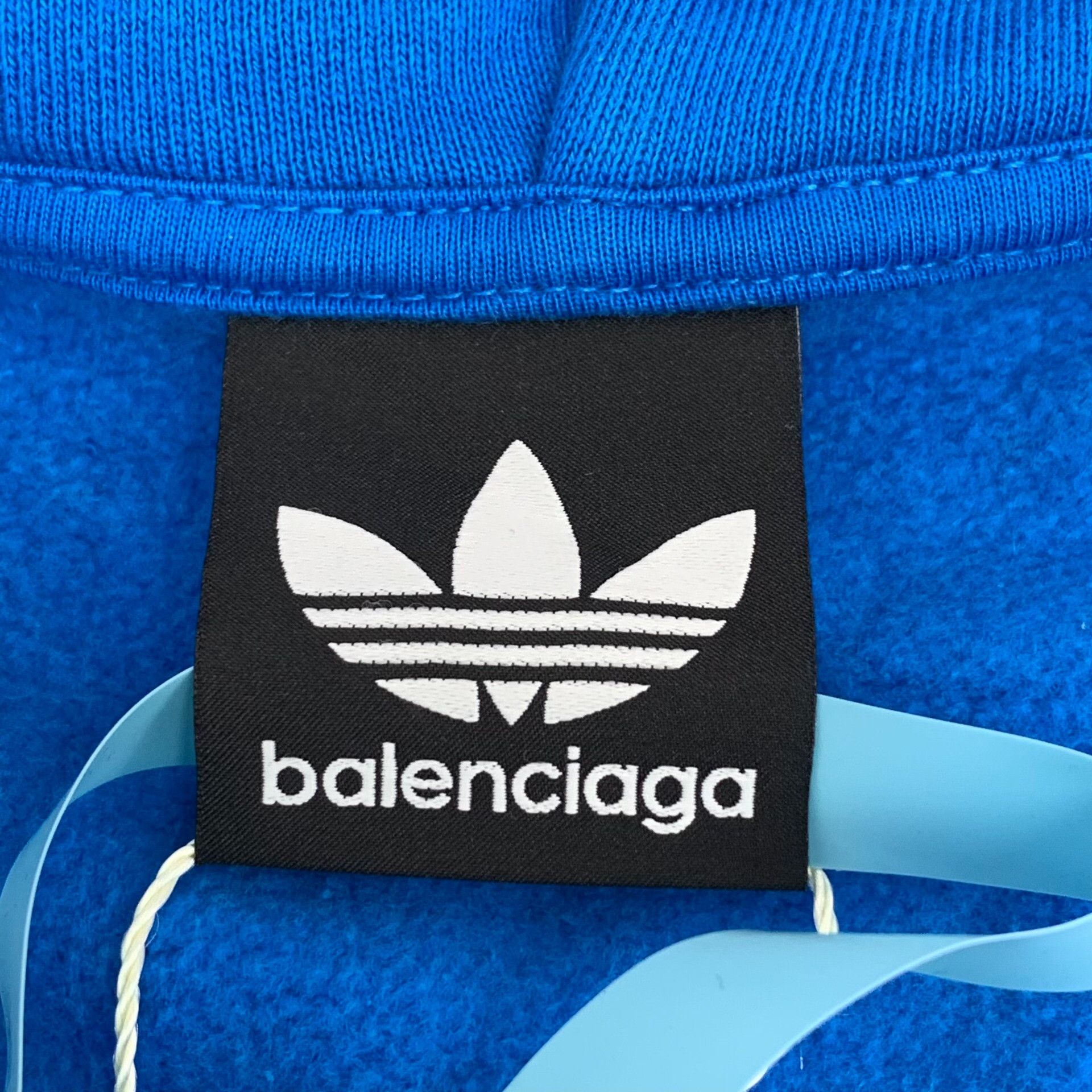 Adidas × Balenciaga Balenciaga x Adidas Blue Stripe Zip Hoodie 8 Size US XXS / EU 40 - 6 Thumbnail