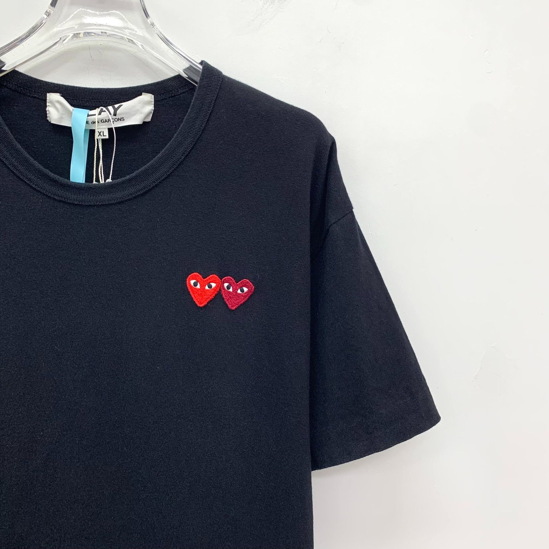 Comme des Garcons PLAY CDG Play Double Heart Short Sleeve T-Shirt XL Size US XL / EU 56 / 4 - 4 Thumbnail