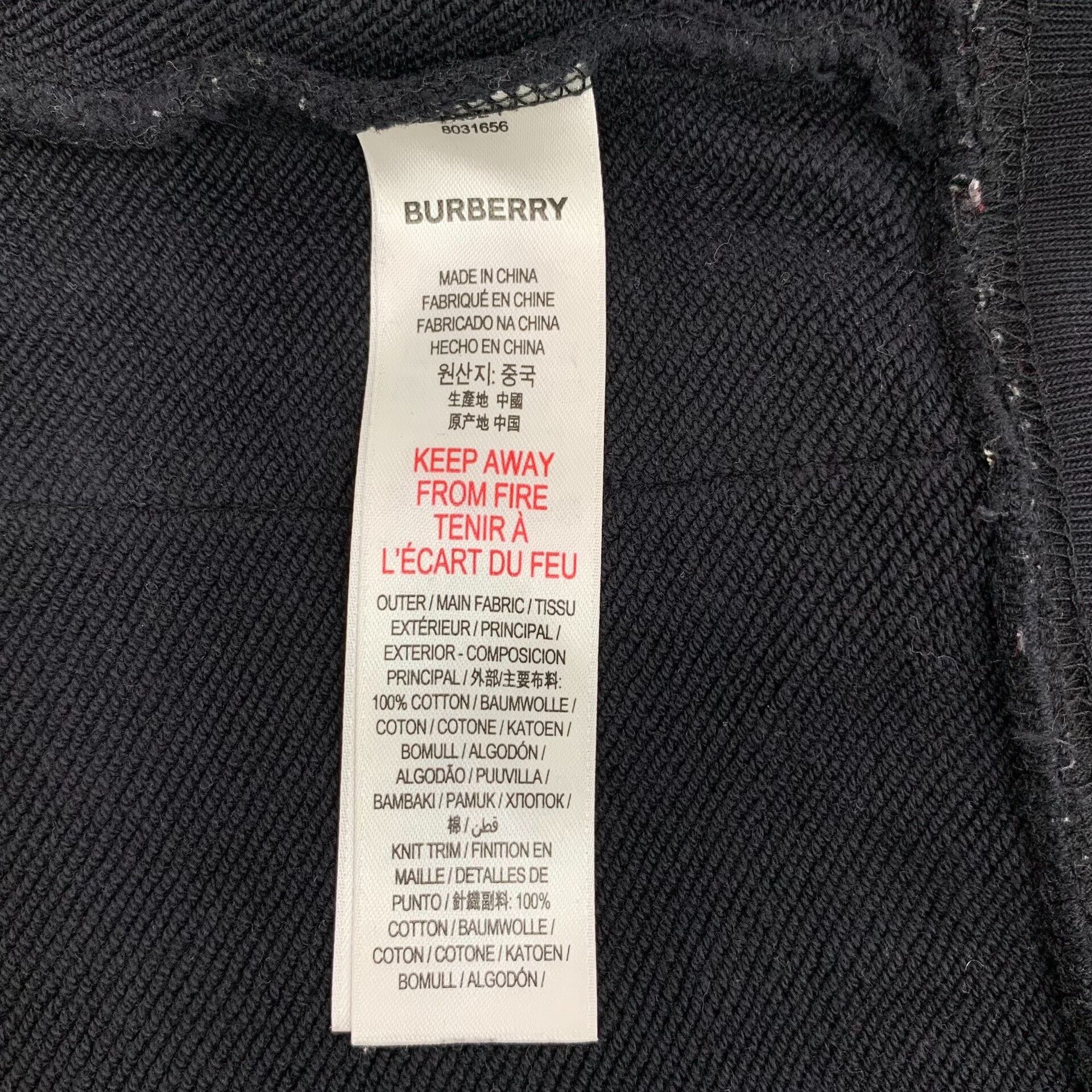 Burberry Burberry Striped Sleeve Patchwork Sweatshirt Size 8Y Size US XXS / EU 40 - 8 Thumbnail