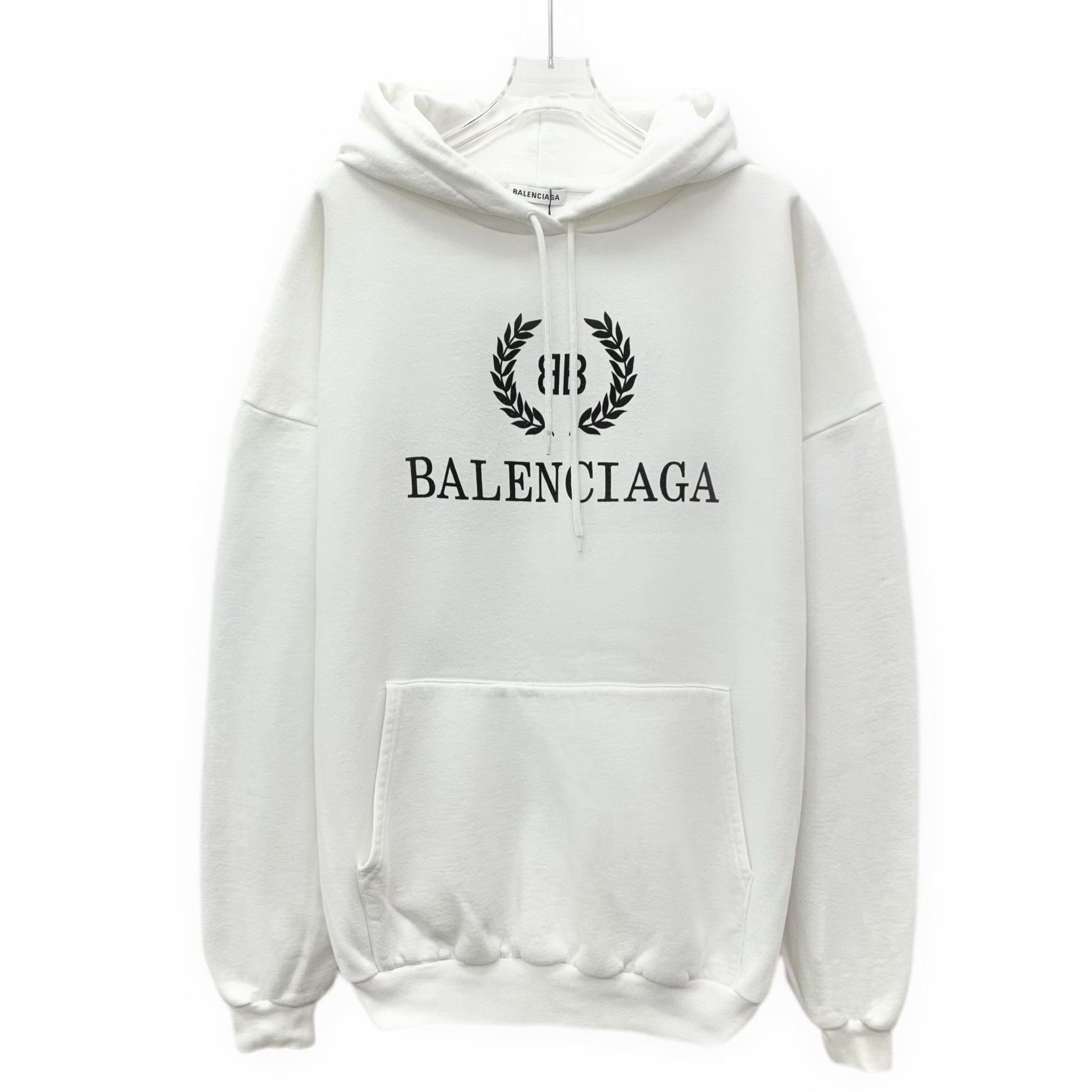 Balenciaga Balenciaga BB Wreath Logo Hoodie White XS Size US XS / EU 42 / 0 - 2 Thumbnail