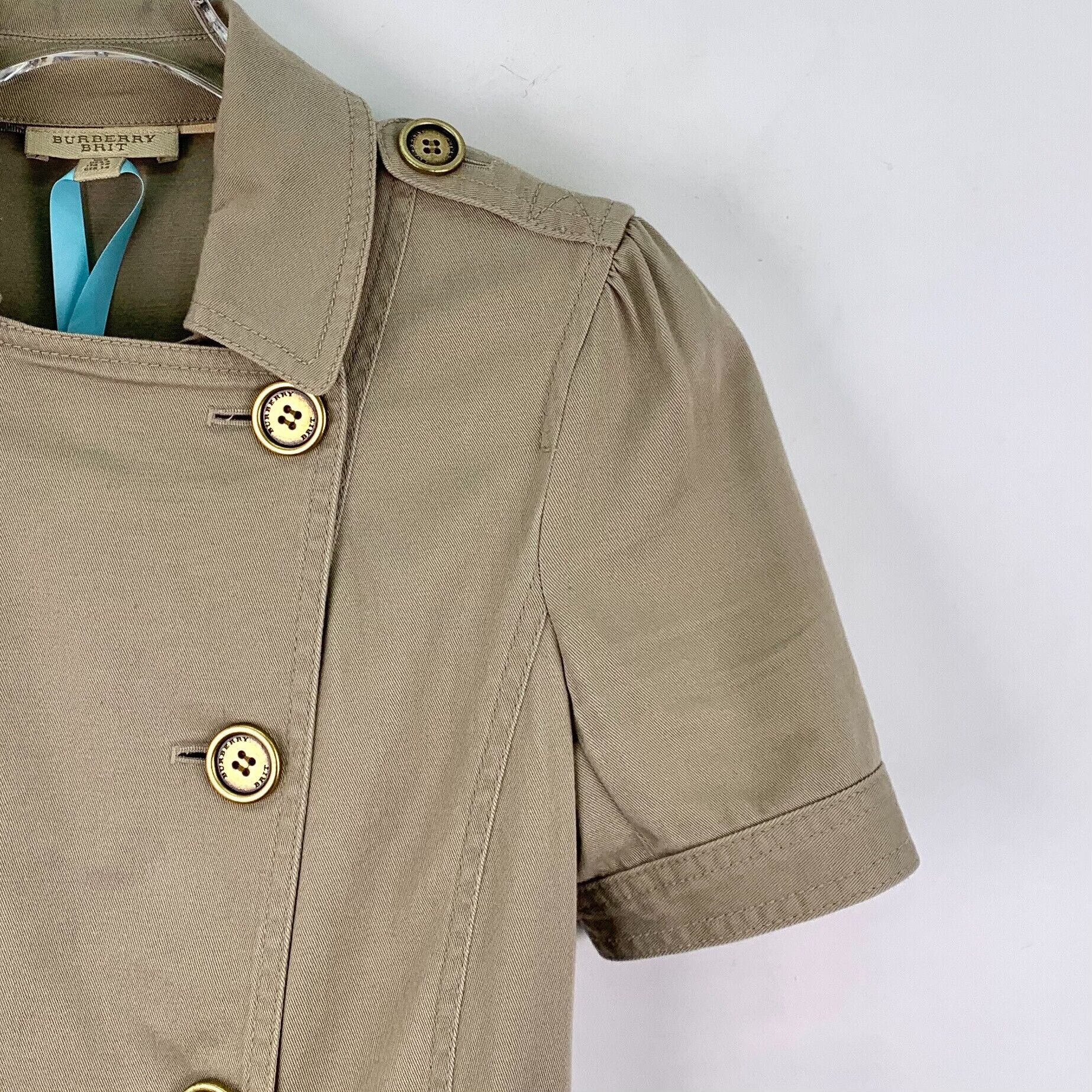 Burberry Burberry Brit Khaki Cotton Trench Dress ITA 38 Size XS / US 0-2 / IT 36-38 - 4 Thumbnail
