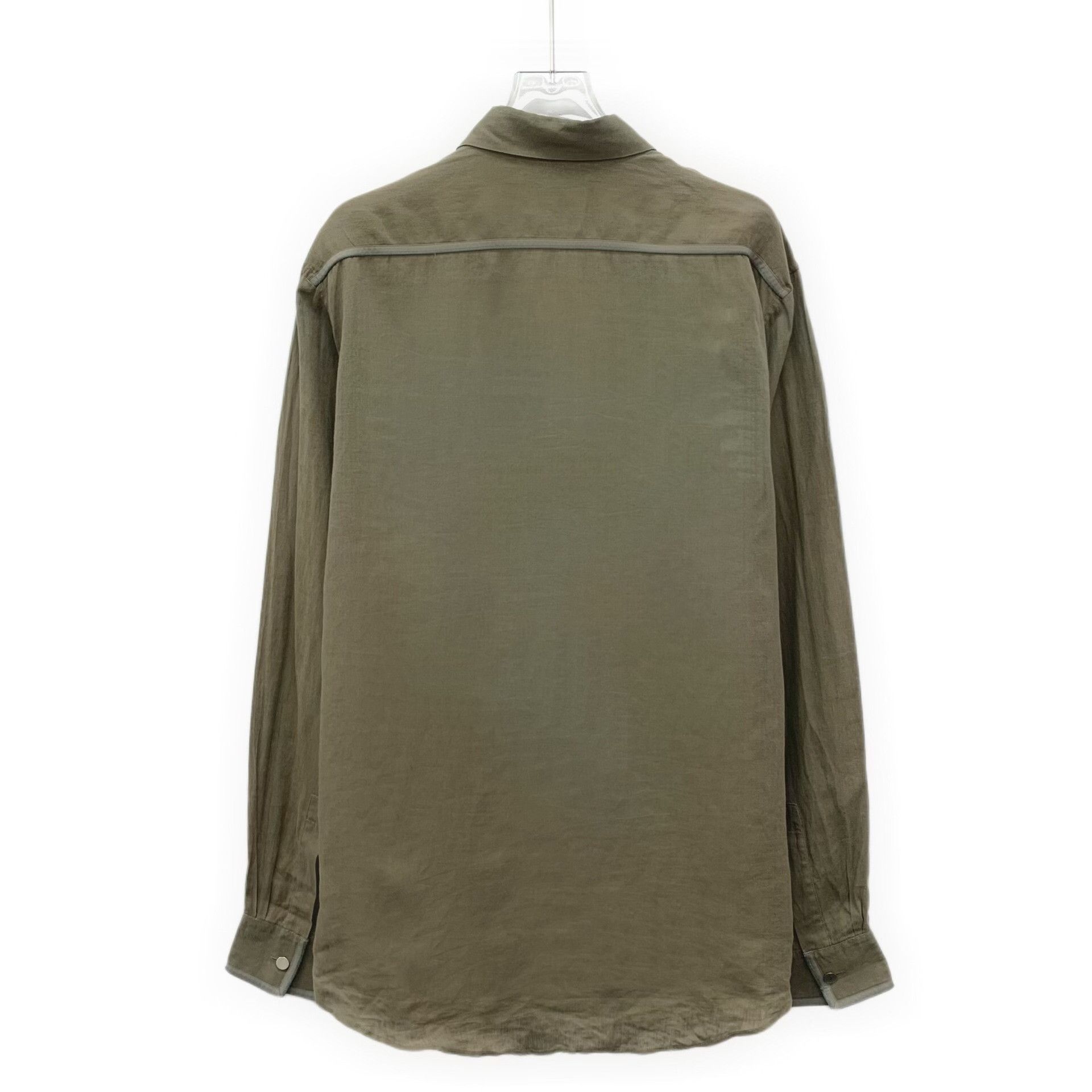 Hermes Hermes Linen Long Sleeve Shirt Size 43 Size US XL / EU 56 / 4 - 3 Thumbnail