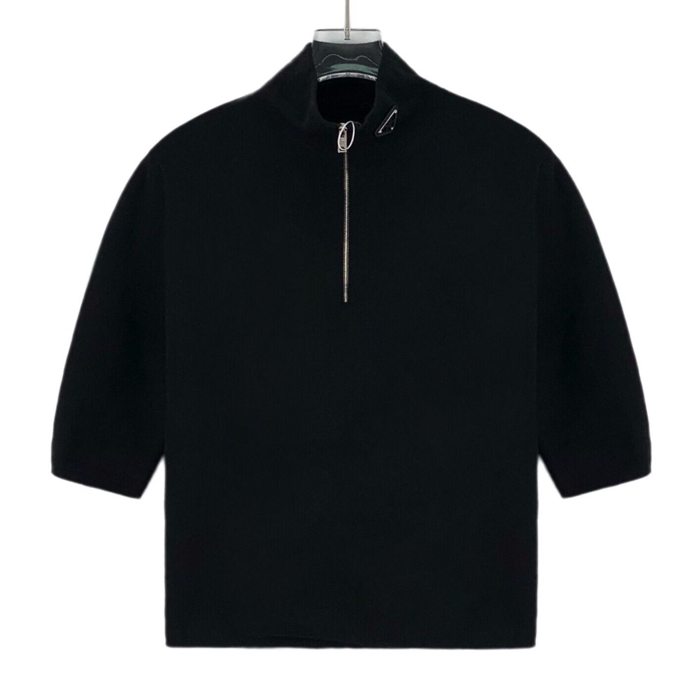 Prada Prada Triangle Logo Half-Zip Knit Sweater US M Size US M / EU 48-50 / 2 - 2 Thumbnail