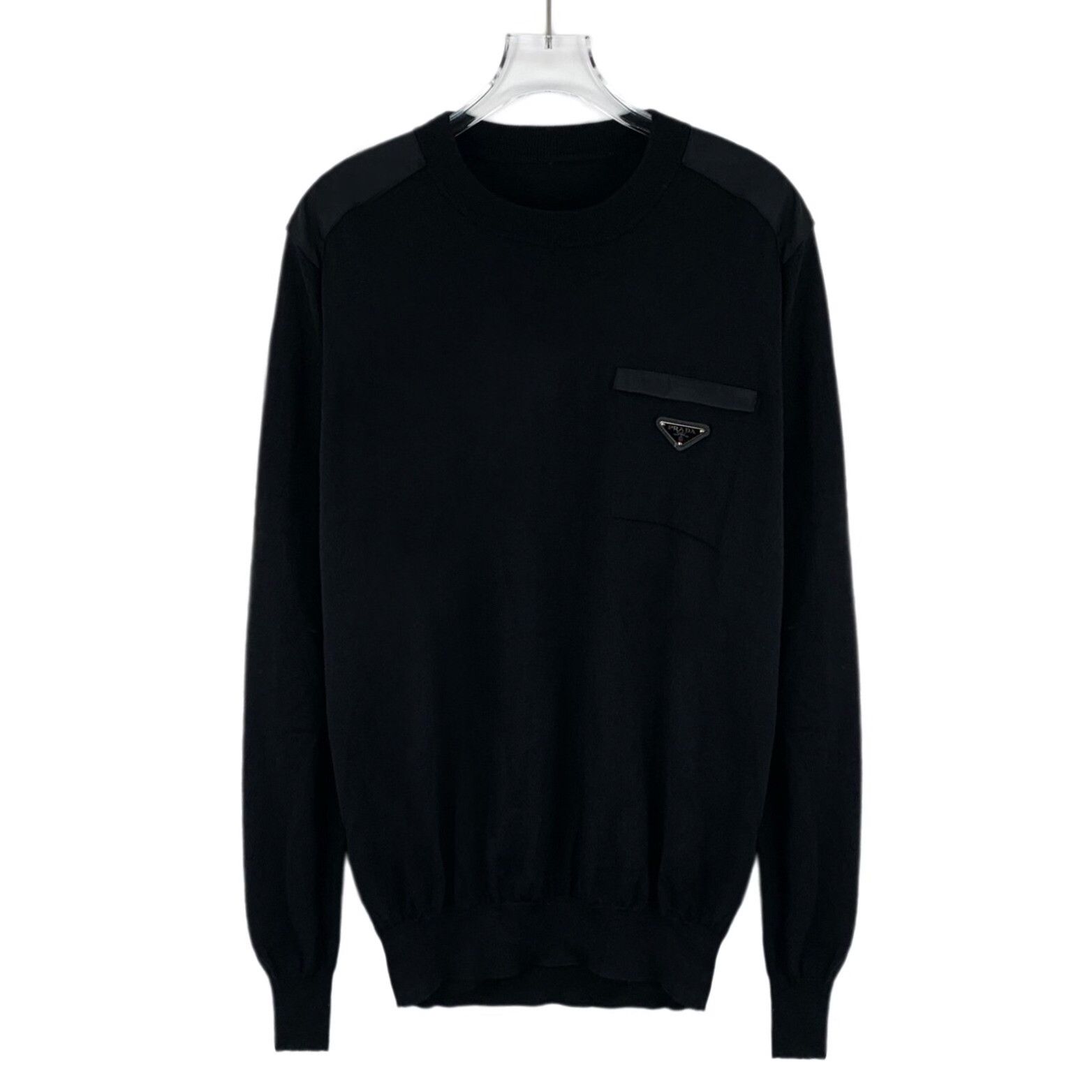 Prada Prada Triangle Logo Re-Nylon Knit Sweater Size 50 Size US M / EU 48-50 / 2 - 2 Thumbnail