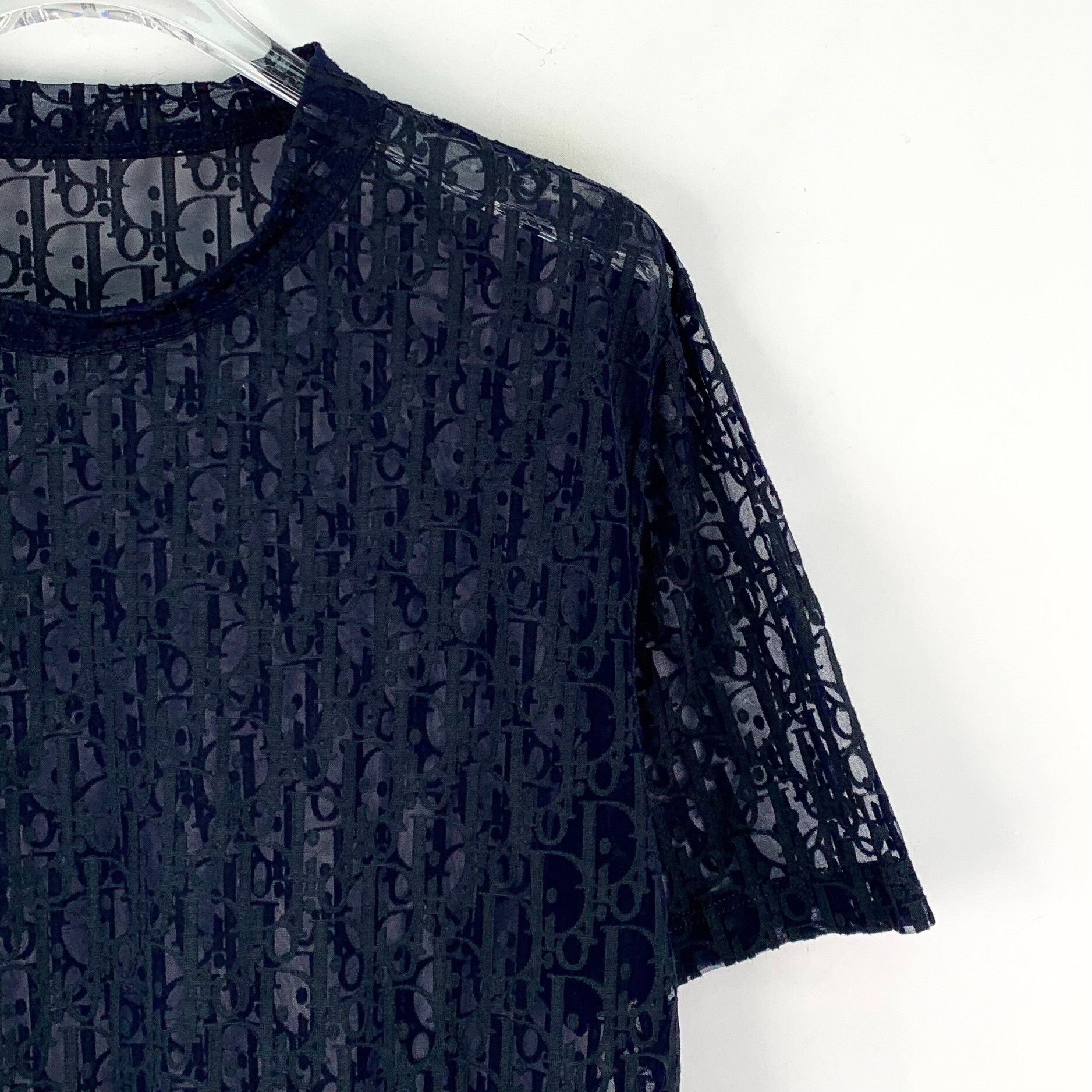 Dior Dior Oblique Jacquard Mesh T-Shirt S Size US S / EU 44-46 / 1 - 4 Thumbnail
