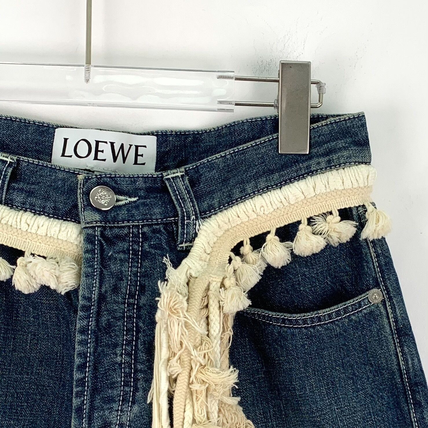 Loewe Loewe Tassel Trim Denim Jeans 36 Size 26" / US 2 / IT 38 - 4 Thumbnail