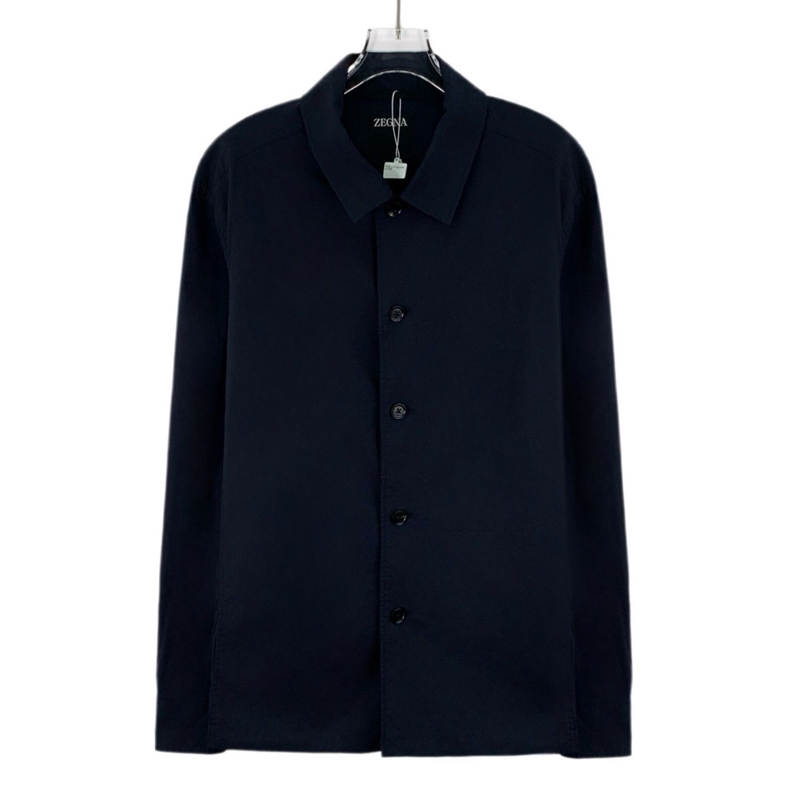 Z Zegna Zegna Navy Cotton Button Up Shirt M Size US M / EU 48-50 / 2 - 2 Thumbnail