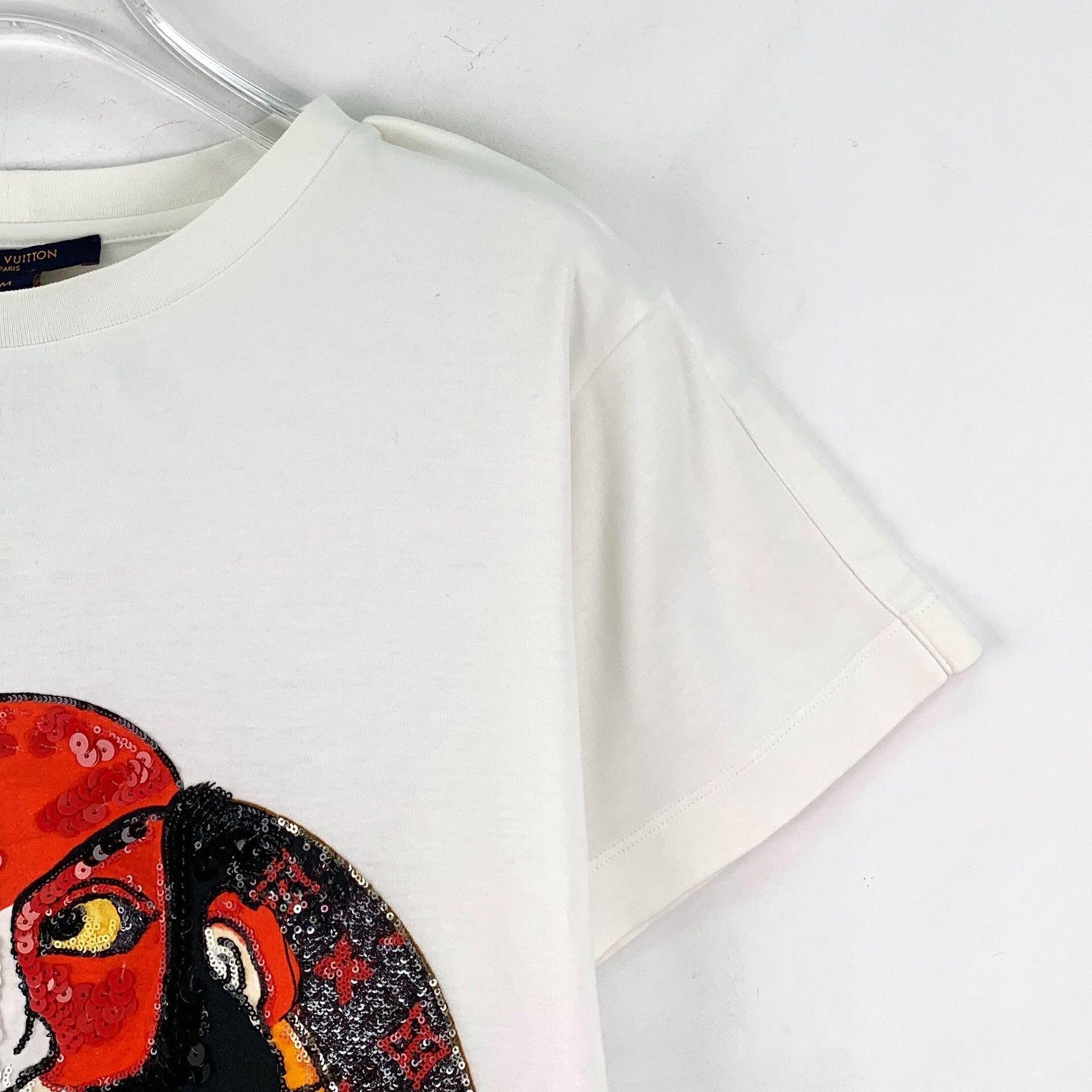 Louis Vuitton Louis Vuitton Sequined Kabuki Mask T-Shirt M Size US M / EU 48-50 / 2 - 4 Thumbnail