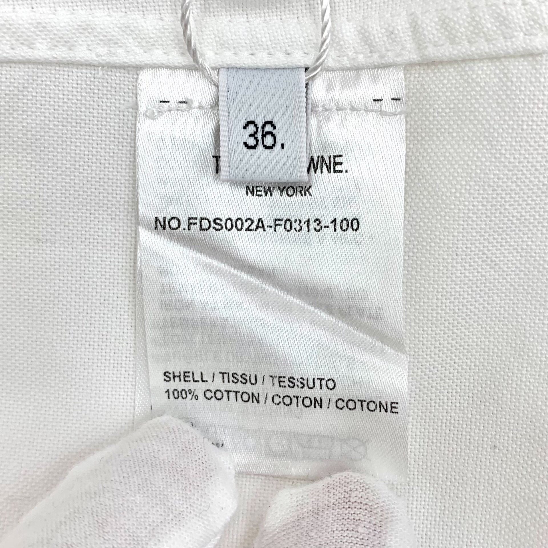 Thom Browne Thom Browne White Cotton Shirt Dress 36 Size XS / US 0-2 / IT 36-38 - 8 Thumbnail
