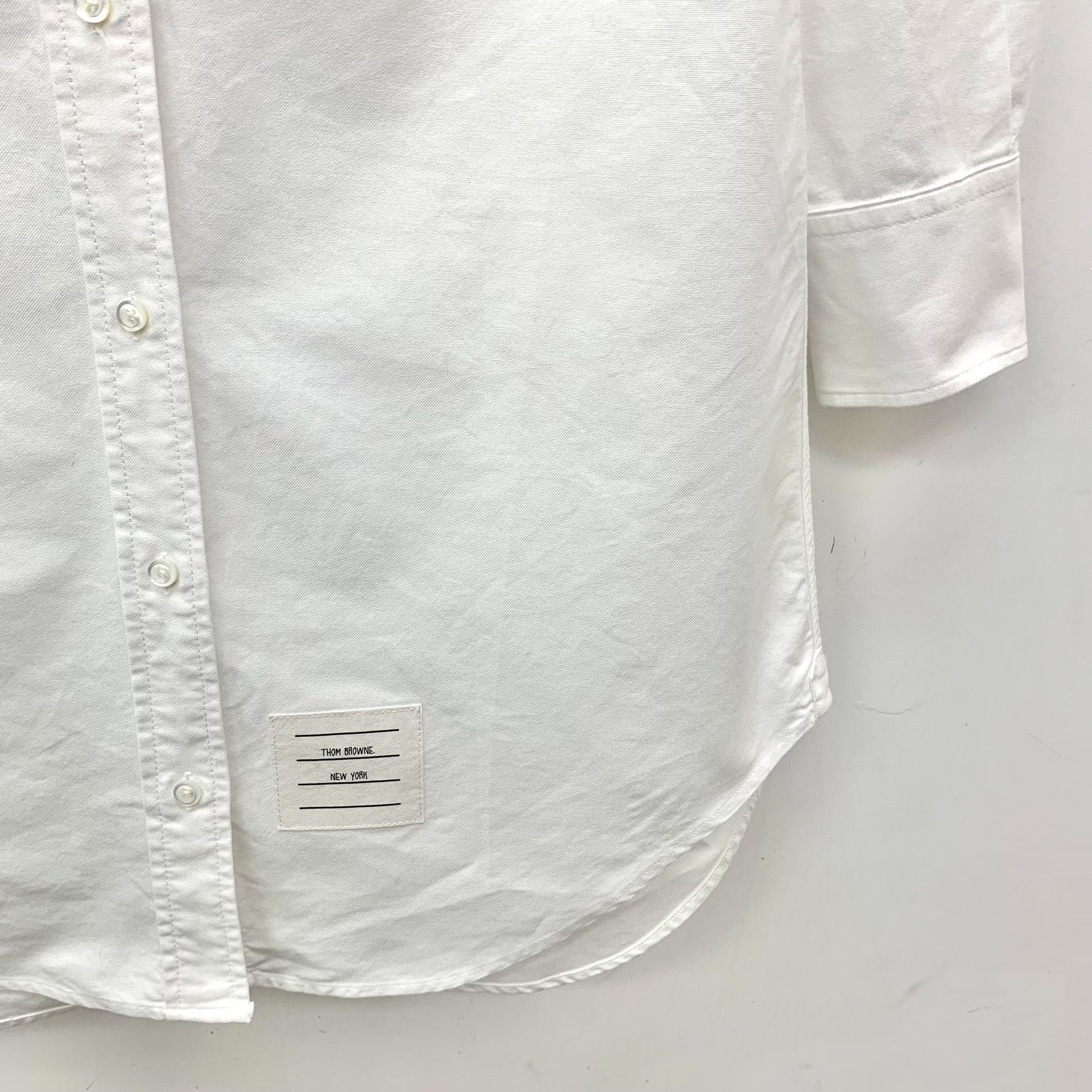 Thom Browne Thom Browne White Cotton Shirt Dress 36 Size XS / US 0-2 / IT 36-38 - 5 Thumbnail