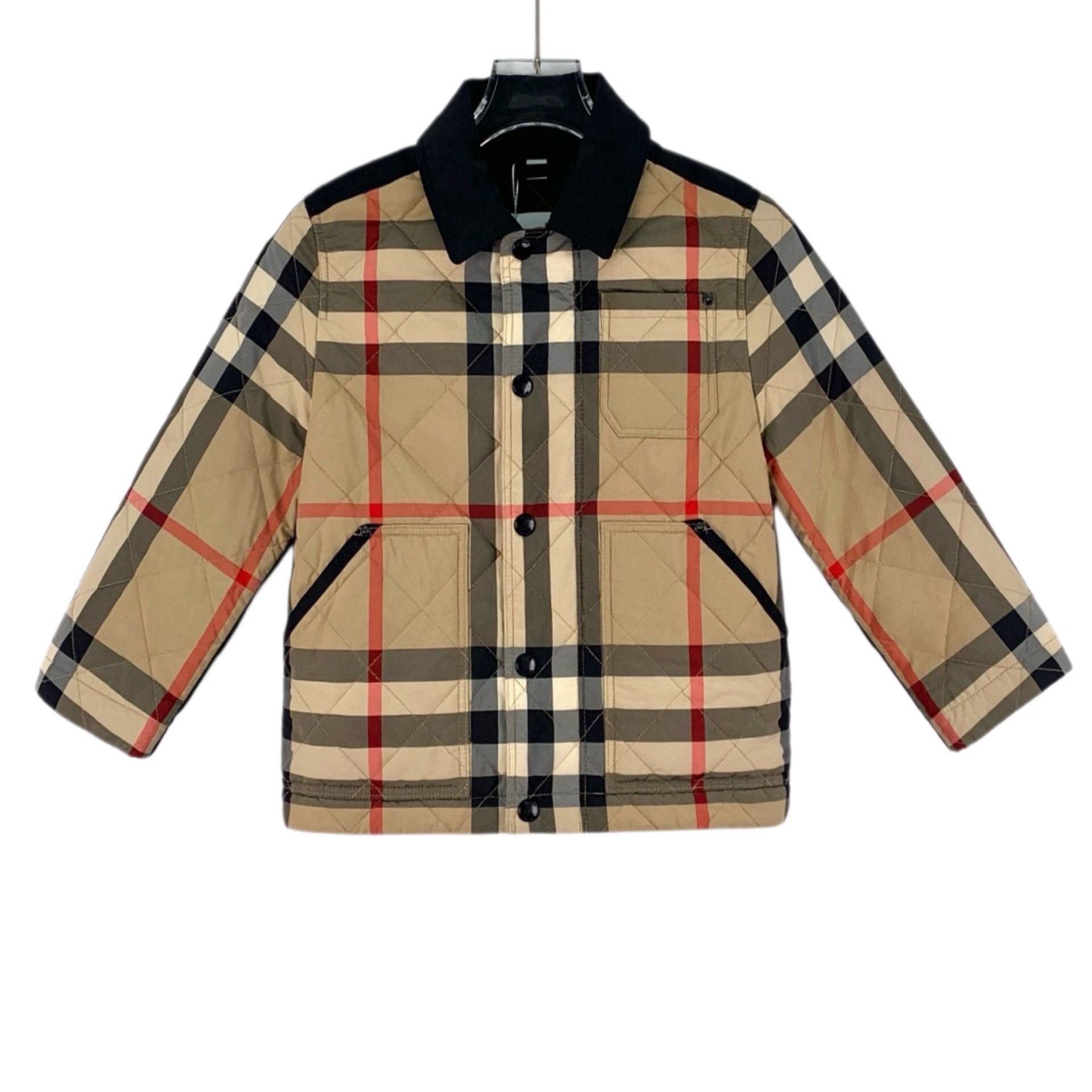 Burberry Burberry Check Quilted Contrast Collar Jacket 6Y Size US XXS / EU 40 - 2 Thumbnail