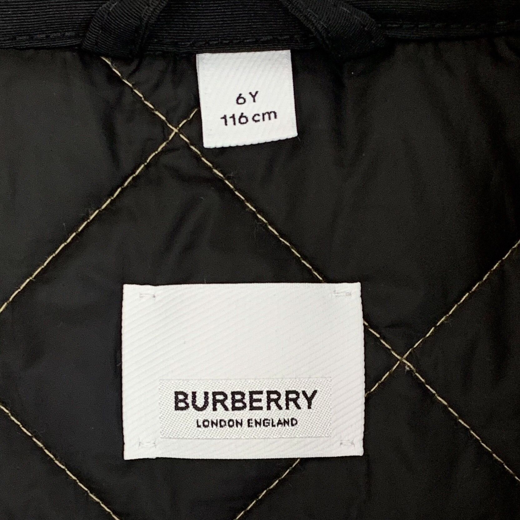 Burberry Burberry Check Quilted Contrast Collar Jacket 6Y Size US XXS / EU 40 - 8 Thumbnail