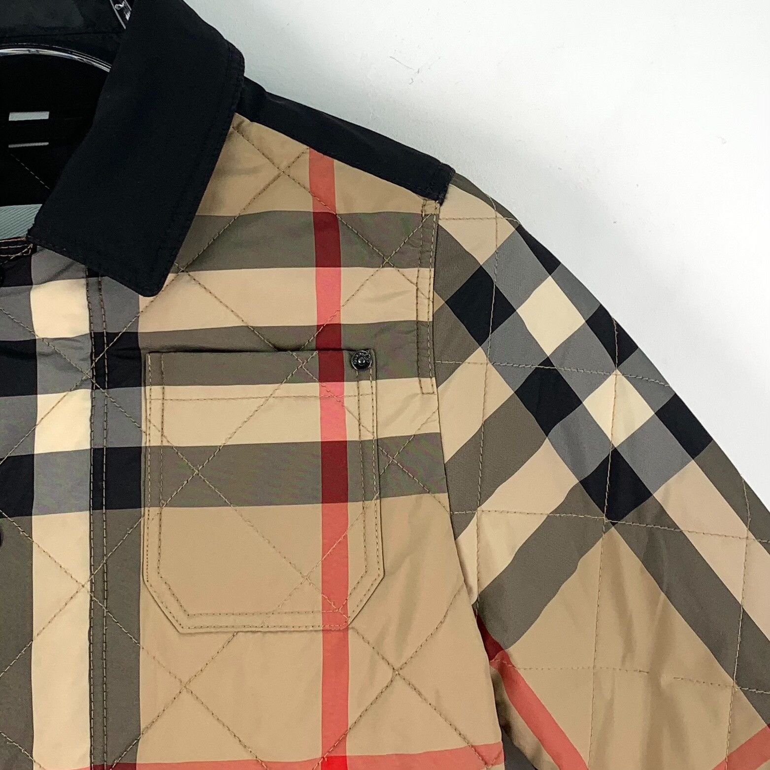 Burberry Burberry Check Quilted Contrast Collar Jacket 6Y Size US XXS / EU 40 - 4 Thumbnail