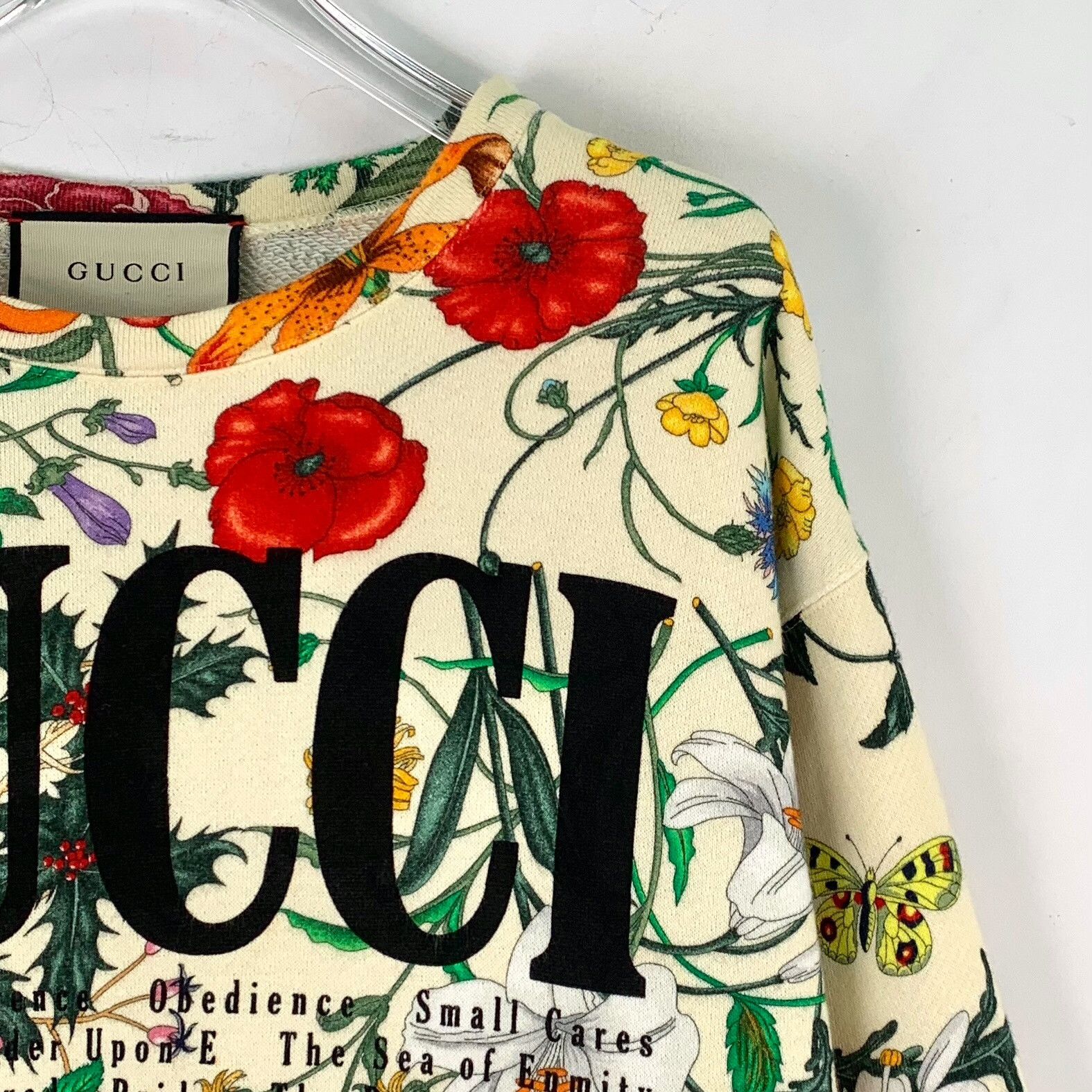 Gucci Gucci Floral Print Logo Sweatshirt XS Size US XS / EU 42 / 0 - 4 Thumbnail