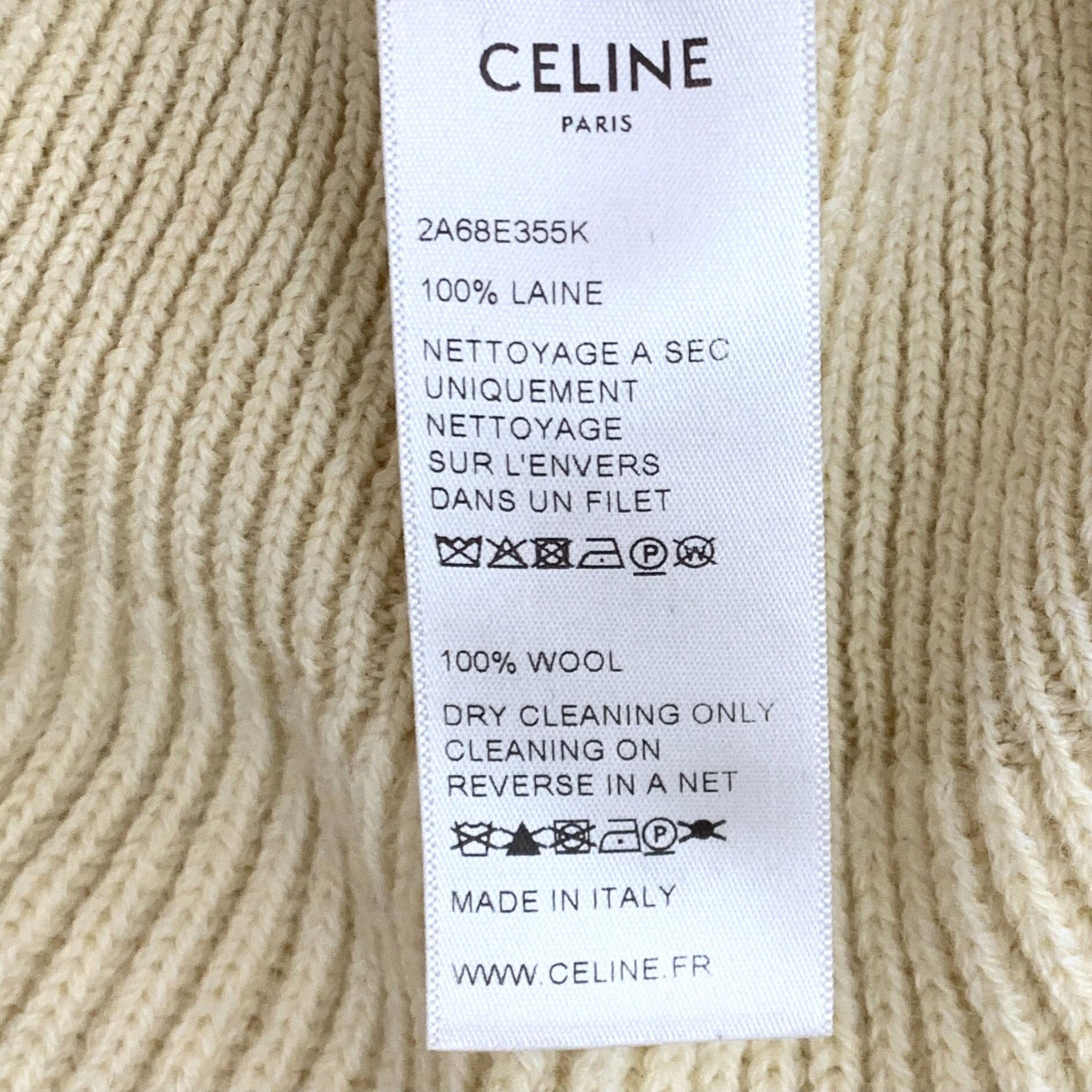 Celine Celine Triomphe Patch Wool Knit Sweater Size M Size M / US 6-8 / IT 42-44 - 8 Thumbnail