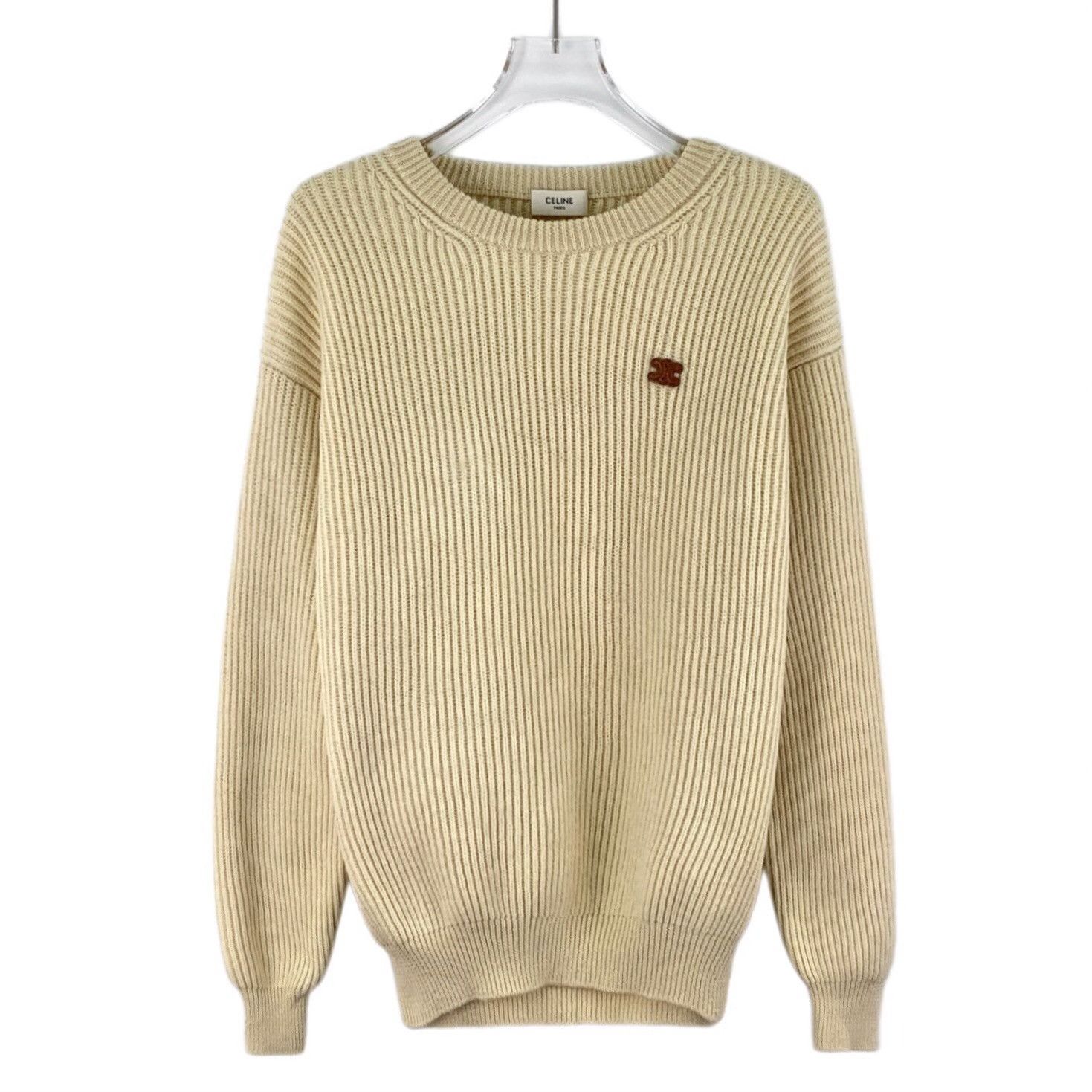 Celine Celine Triomphe Patch Wool Knit Sweater Size M Size M / US 6-8 / IT 42-44 - 2 Thumbnail