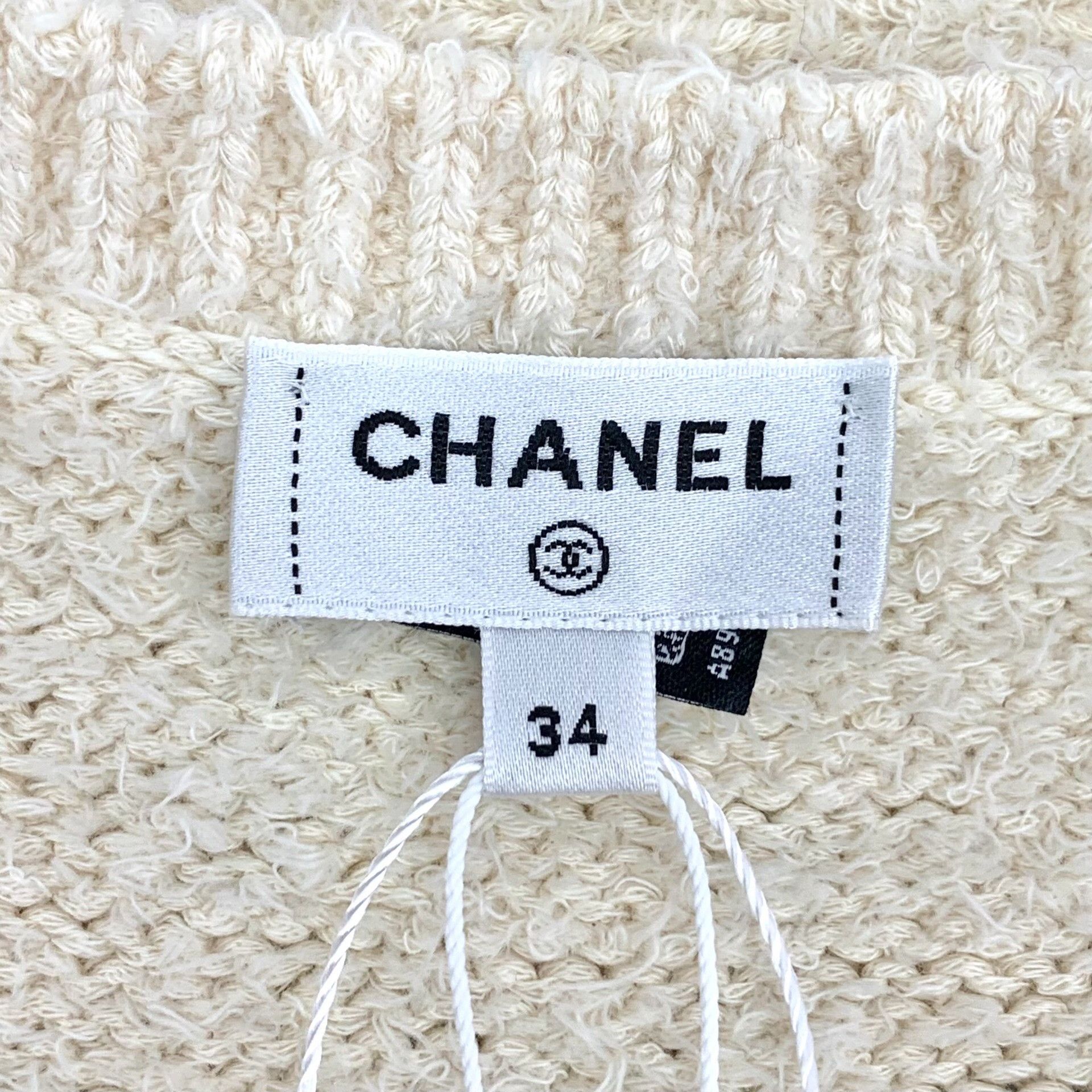 Chanel Chanel Logo Intarsia Belted Cardigan FR 34 Size XS / US 0-2 / IT 36-38 - 6 Thumbnail