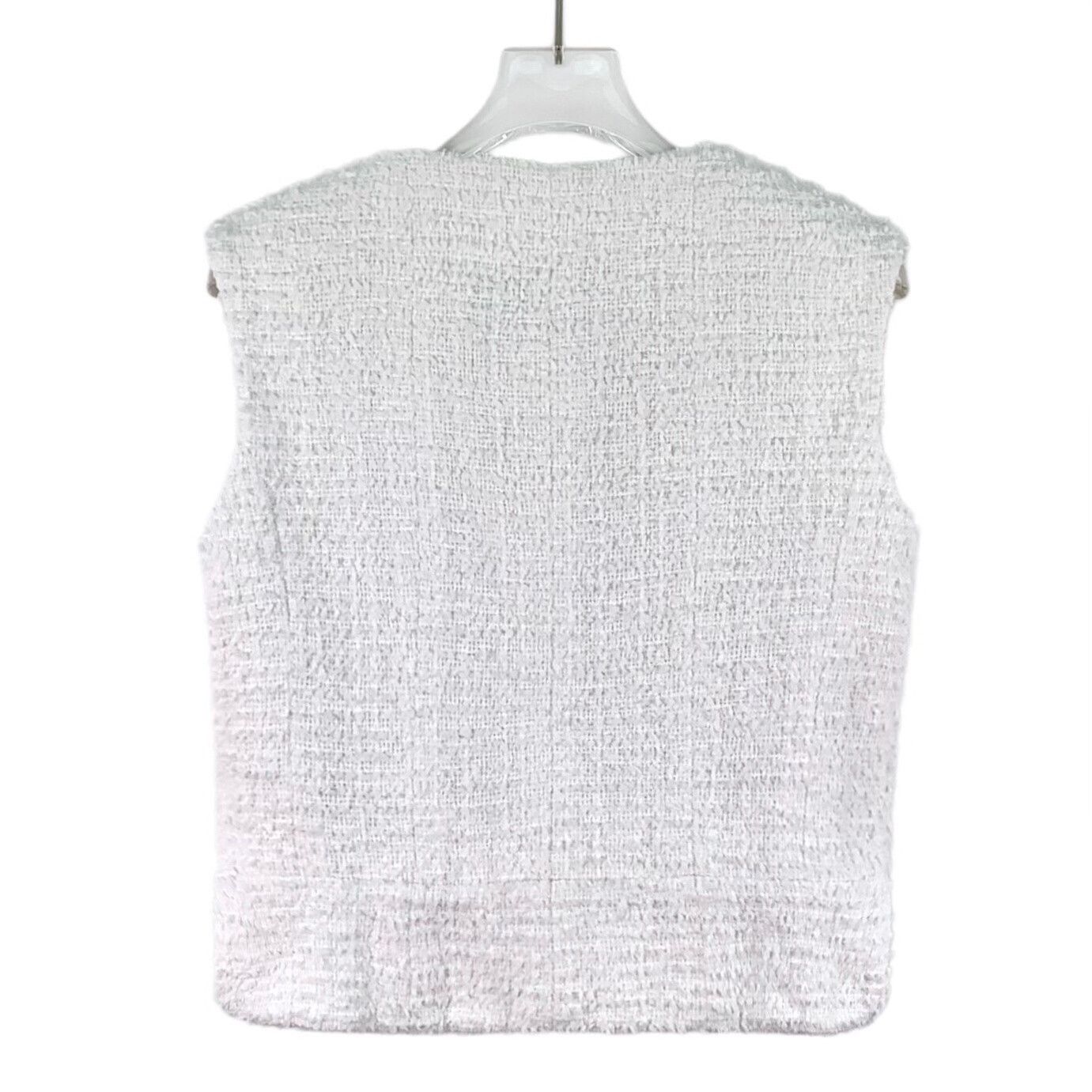 Chanel Chanel Cotton Tweed Button Up Vest 36 Size XS / US 0-2 / IT 36-38 - 3 Thumbnail