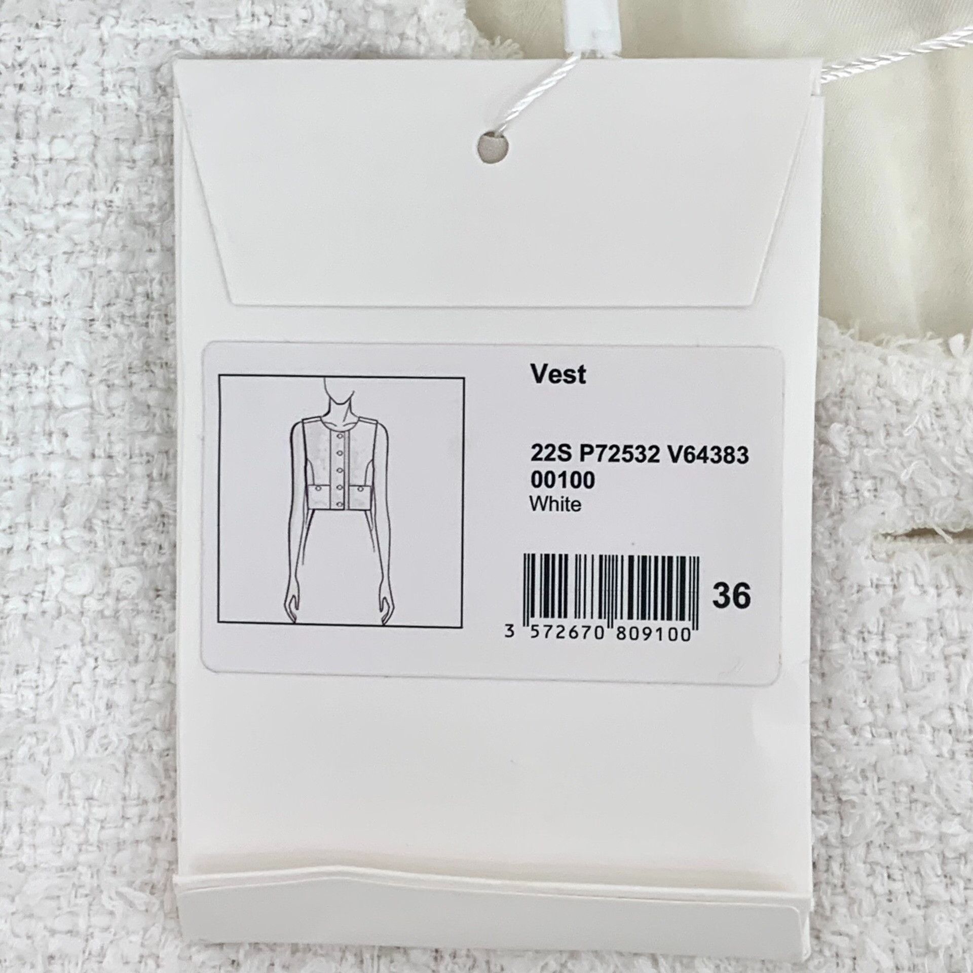 Chanel Chanel Cotton Tweed Button Up Vest 36 Size XS / US 0-2 / IT 36-38 - 9 Thumbnail