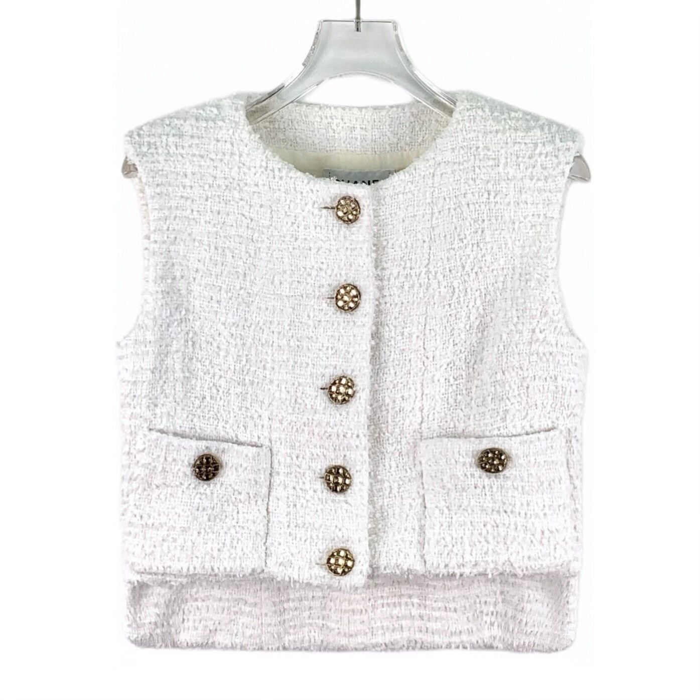 Chanel Chanel Cotton Tweed Button Up Vest 36 Size XS / US 0-2 / IT 36-38 - 2 Thumbnail
