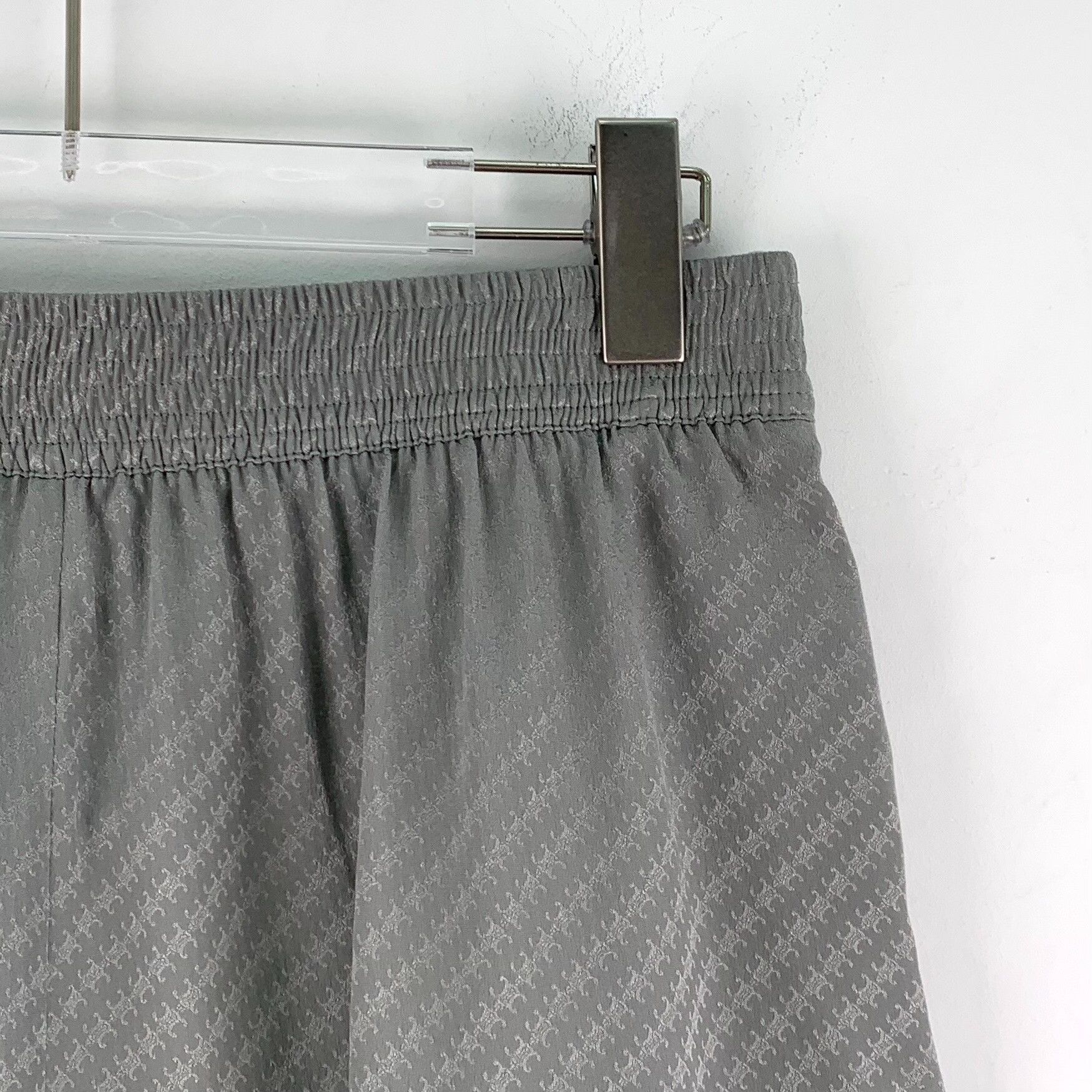 Celine Celine Triomphe Monogram Silk Shorts FR 38 Size 27" / US 4 / IT 40 - 4 Thumbnail
