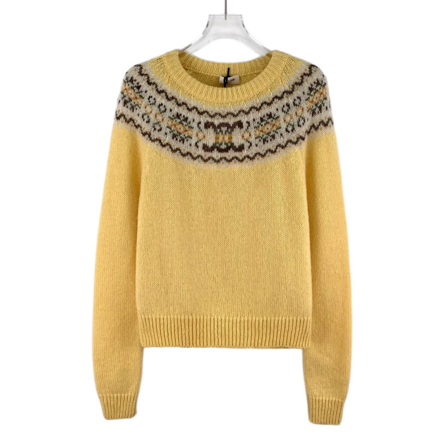 Celine Celine Triomphe Fair Isle Wool Sweater S Size US S / EU 44-46 / 1 - 2 Thumbnail