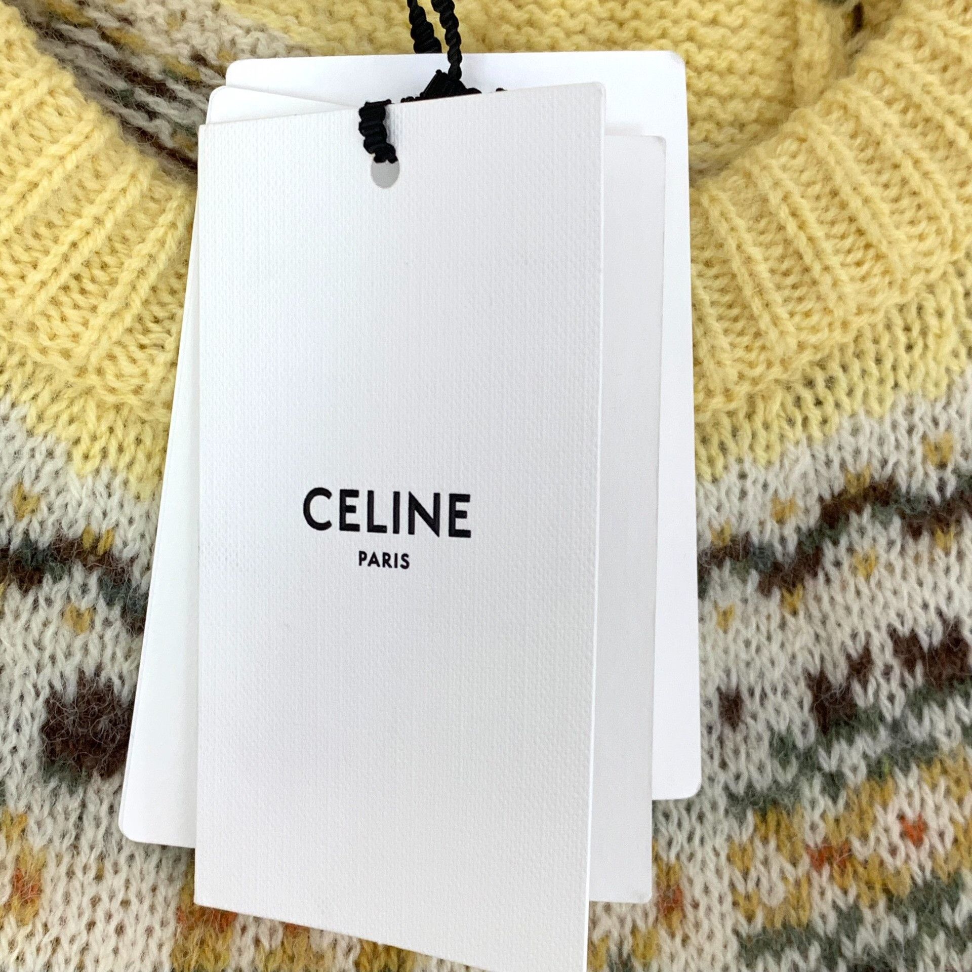 Celine Celine Triomphe Fair Isle Wool Sweater S Size US S / EU 44-46 / 1 - 9 Thumbnail