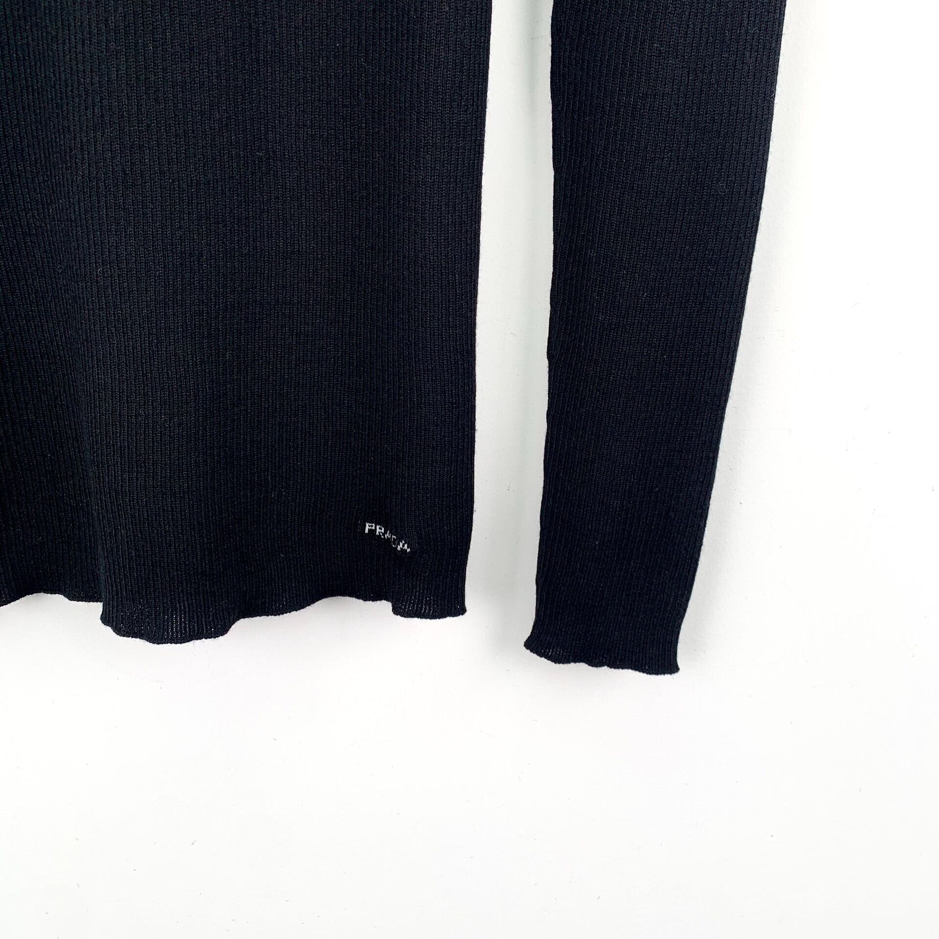 Prada Prada Logo Intarsia Wool Silk Sweater IT 40 Size S / US 4 / IT 40 - 5 Thumbnail